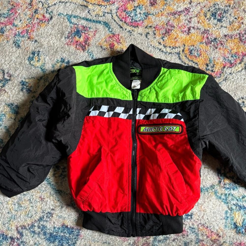 Designer Arctic Cat Vintage Children's Snowmobile Jacket - Size 8 Size US XXS / EU 40 - 1 Thumbnail