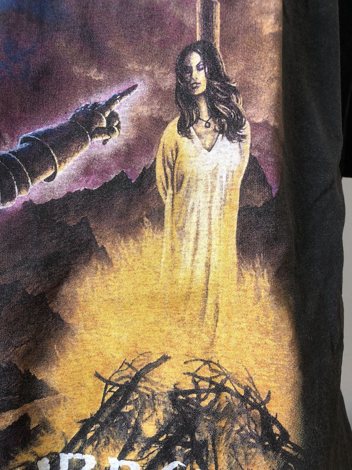 Band Tees × Rap Tees × Vintage Vintage 90s Black Metal Witchery Band Tee Size US XL / EU 56 / 4 - 4 Thumbnail