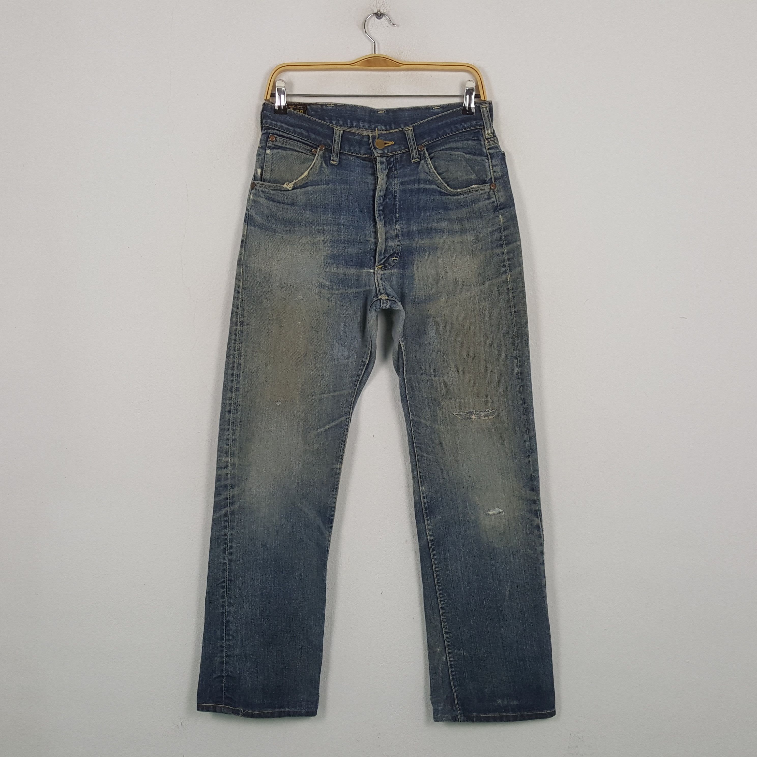 Lee Vintage 70's Lee Riders American Brand Distressed Jeans RR14 Size US 30 / EU 46 - 1 Thumbnail