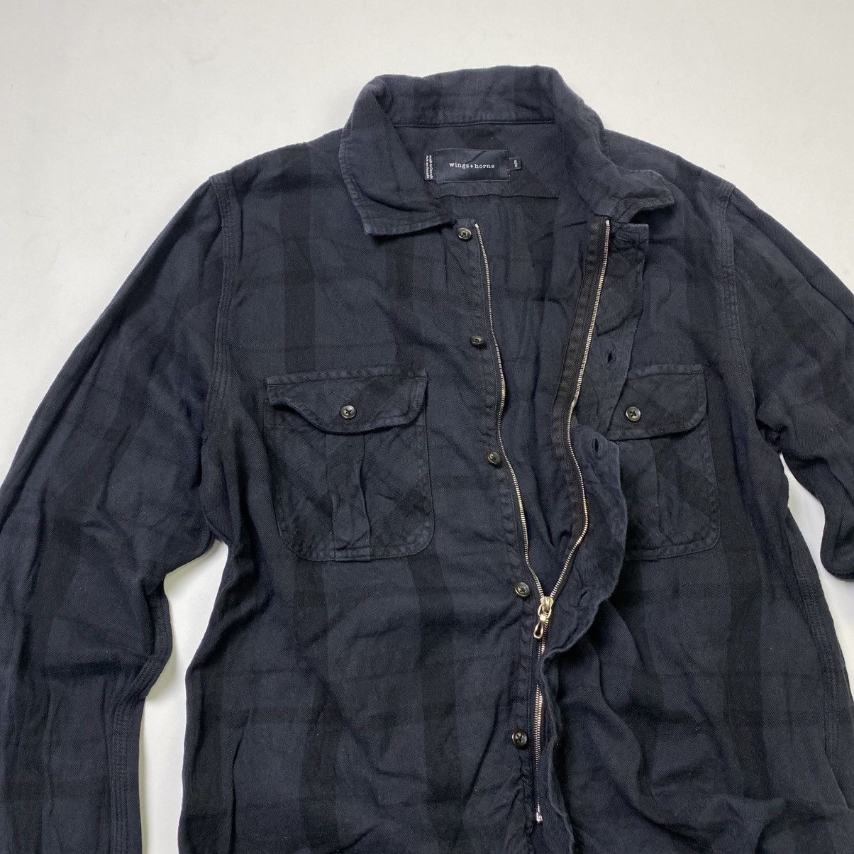 Le Grande Bleu (L.G.B.) × Wings + Horns Vintage Wings + Horn long sleeve zipper button shirt Size US M / EU 48-50 / 2 - 10 Thumbnail