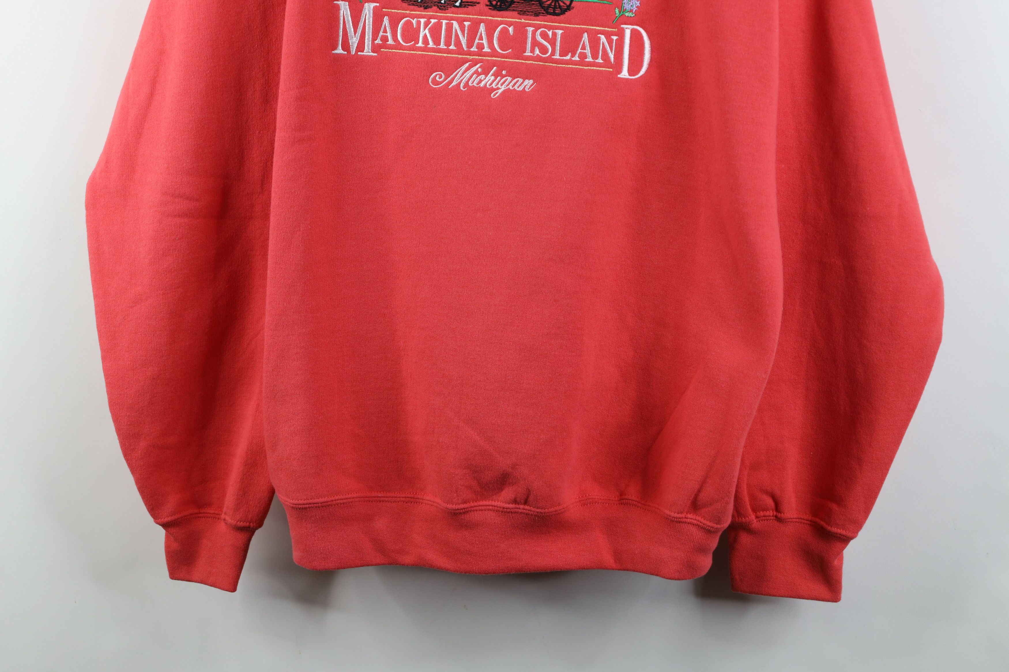 Vintage Vintage 90s Streetwear Mackinac Island Michigan Sweatshirt Size XL / US 12-14 / IT 48-50 - 3 Thumbnail