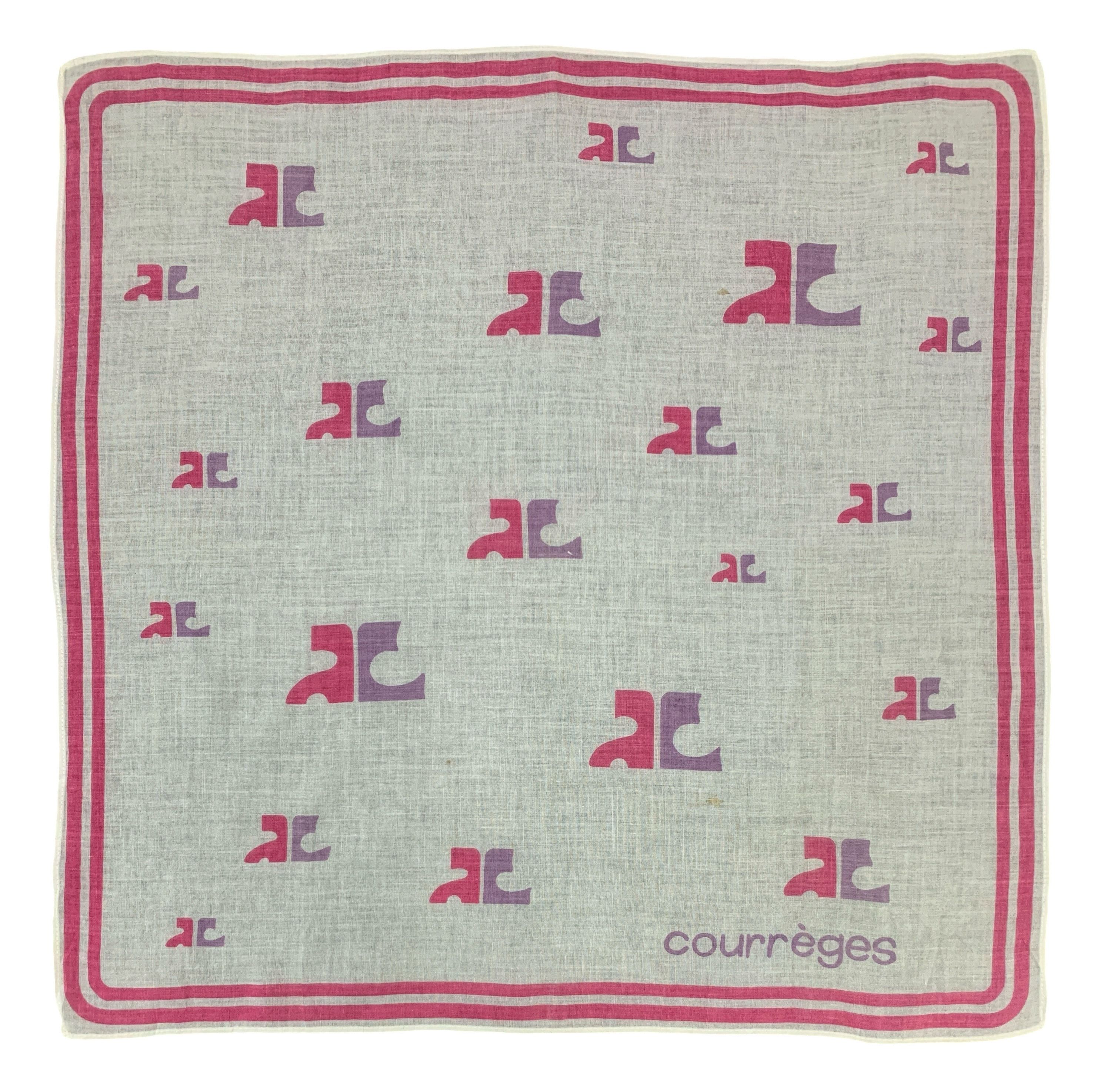 Courreges × Vintage Vintage Courrèges Neckerchief/Handkerchief - HKA967 Size ONE SIZE - 2 Thumbnail