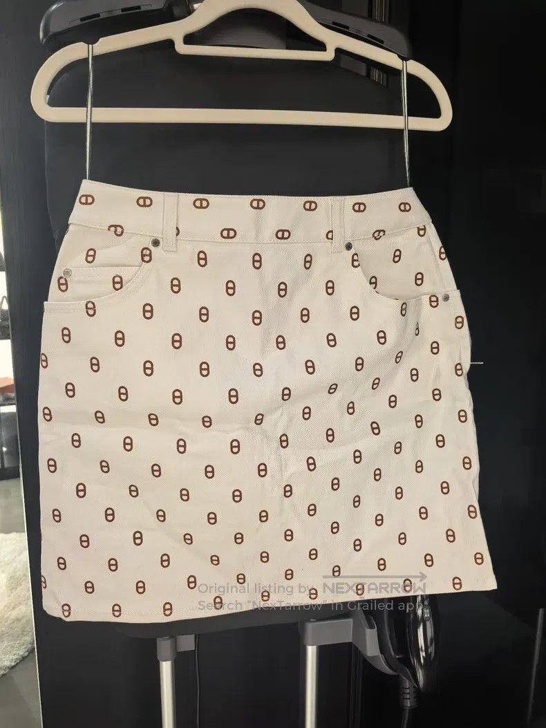 Hermes Hermes Denim Skirt Size 24" / US 00 / IT 34 - 1 Thumbnail