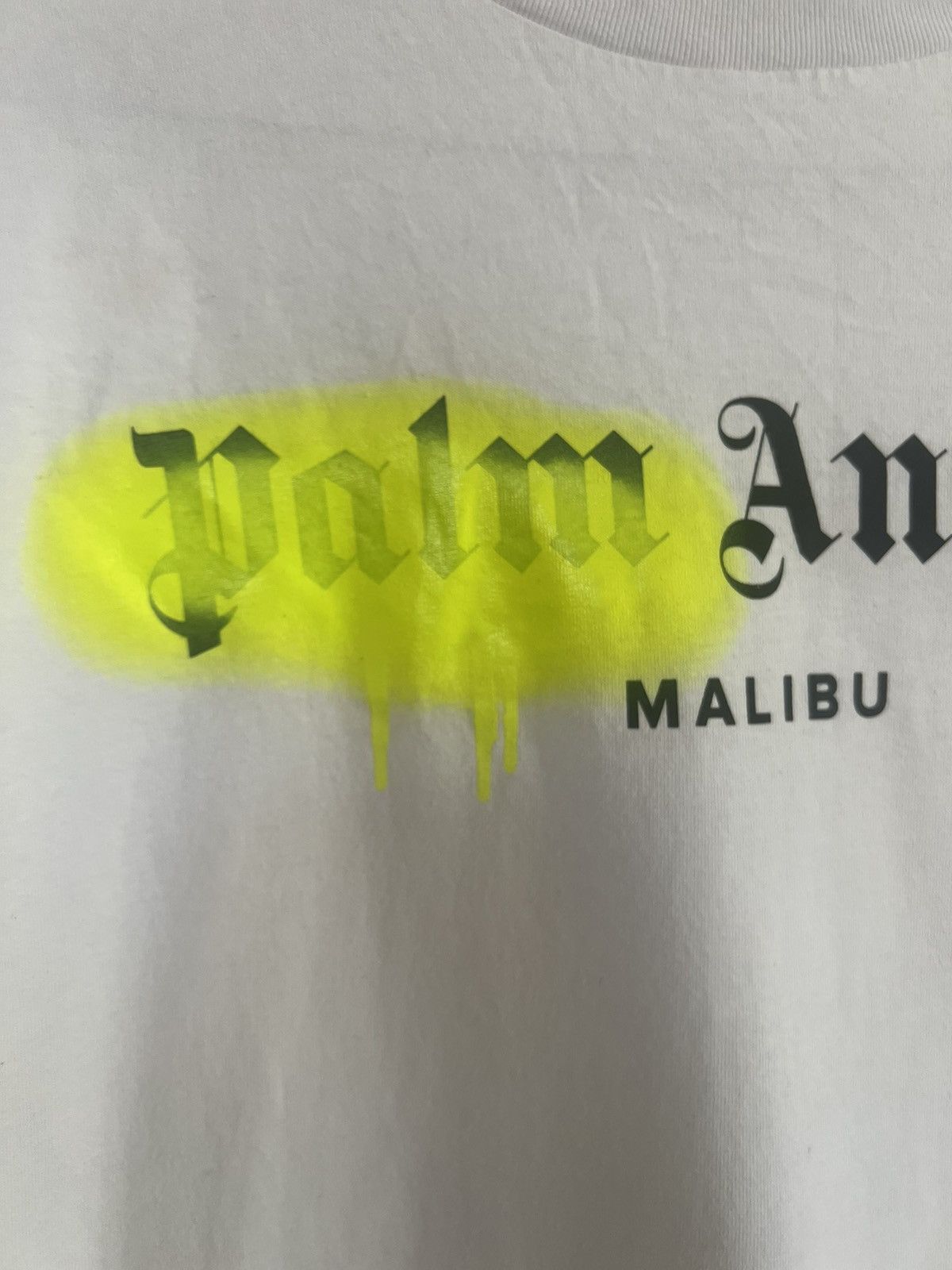 Palm Angels Palm angels sprayed Malibu Logo TEE Size US S / EU 44-46 / 1 - 5 Thumbnail