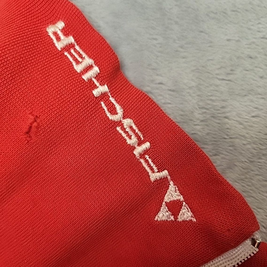 Vintage VTG Fischer Pullover Women M Red Striped Thermal Ski Fleece Mid layer Alpine 80s Men's Womens Girls 2000s? Size M / US 6-8 / IT 42-44 - 6 Thumbnail