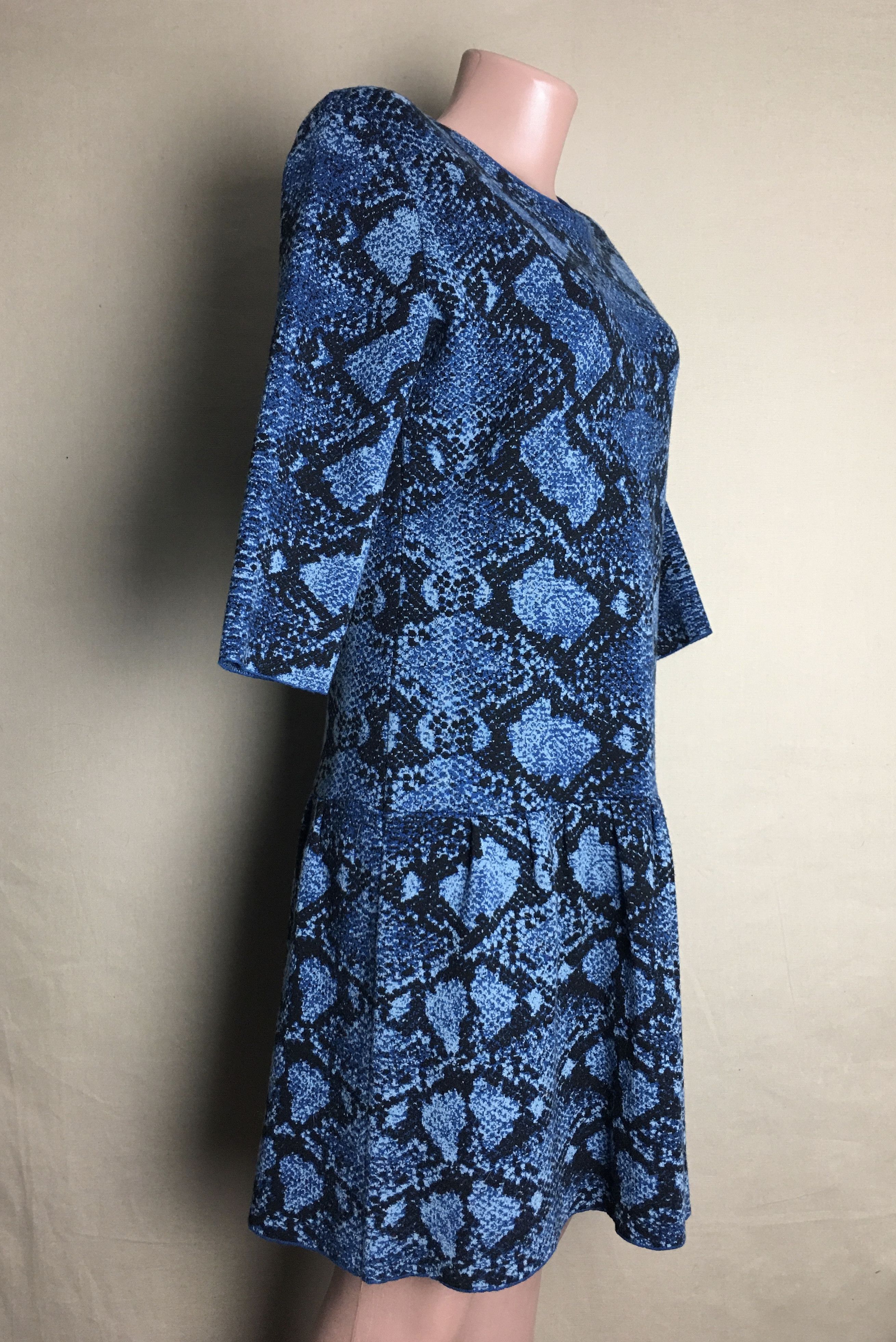 Burberry Burberry Rivermersey Snake Print Merino Wool Dress Size M Size M / US 6-8 / IT 42-44 - 4 Thumbnail