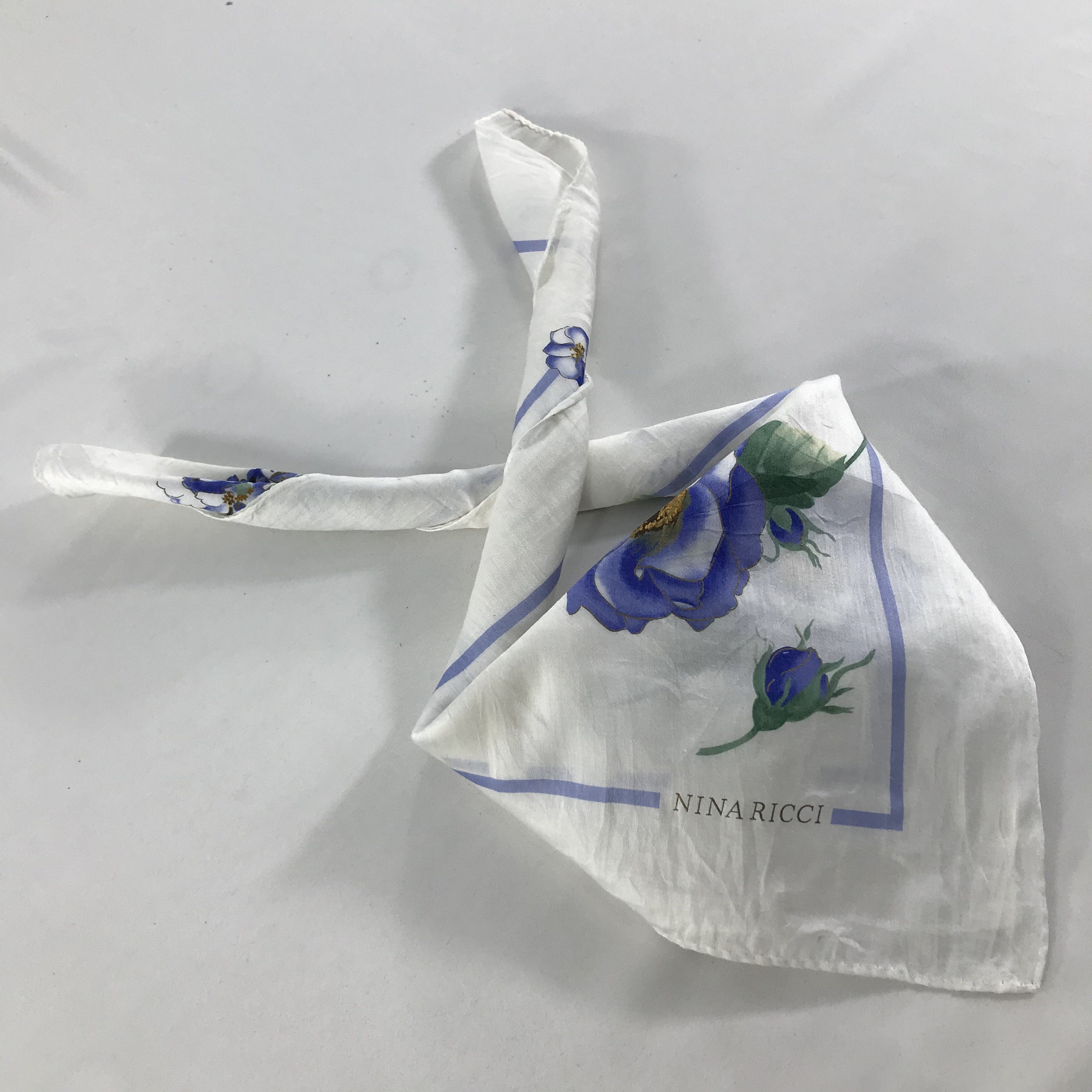 Nina Ricci × Vintage Kenzo Bandana / Handkerchief / Neckerchief - S1197 Size ONE SIZE - 4 Thumbnail