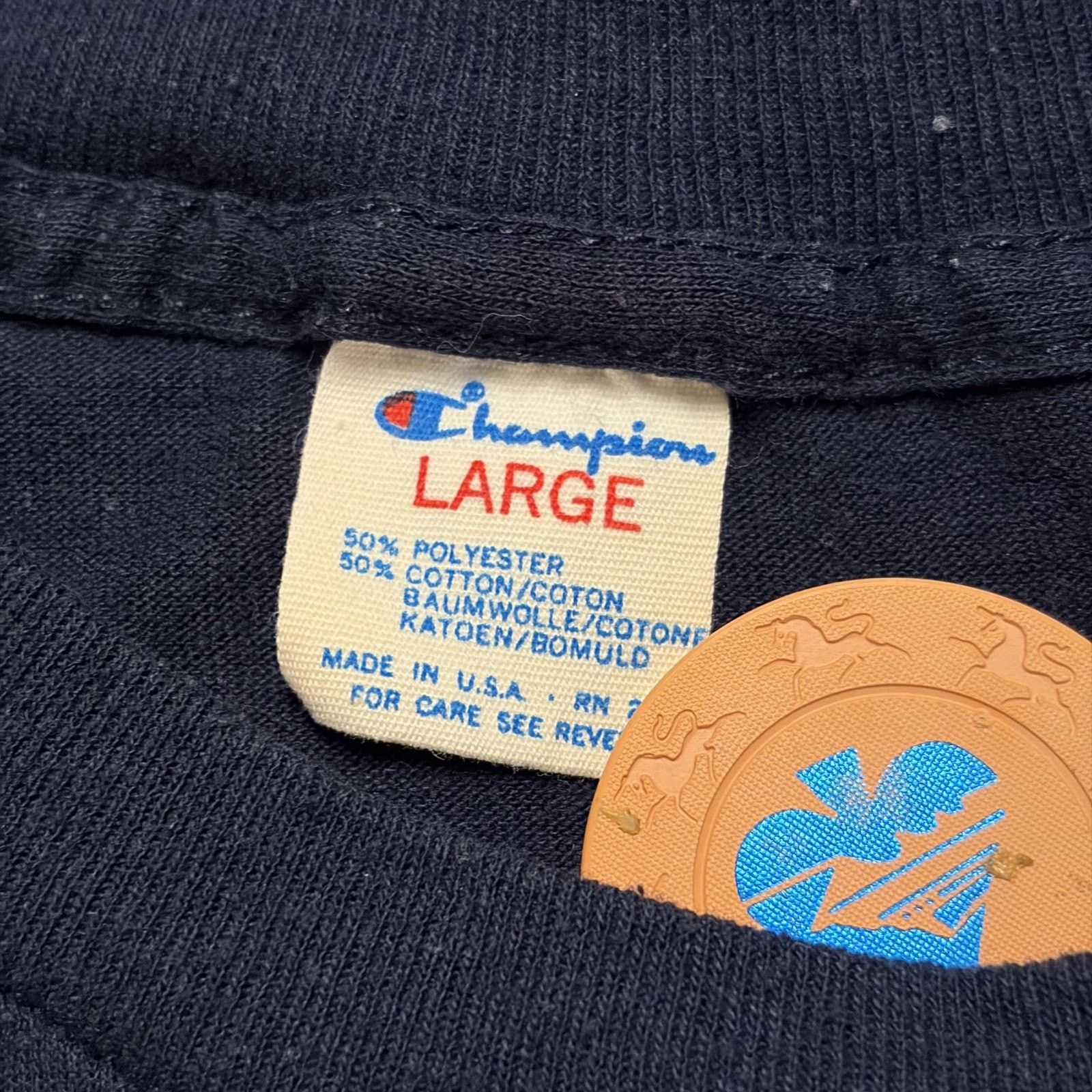 Champion Vintage Athens Bulldogs Shirt Mens Large Blue Champion Size L / US 10 / IT 46 - 6 Thumbnail