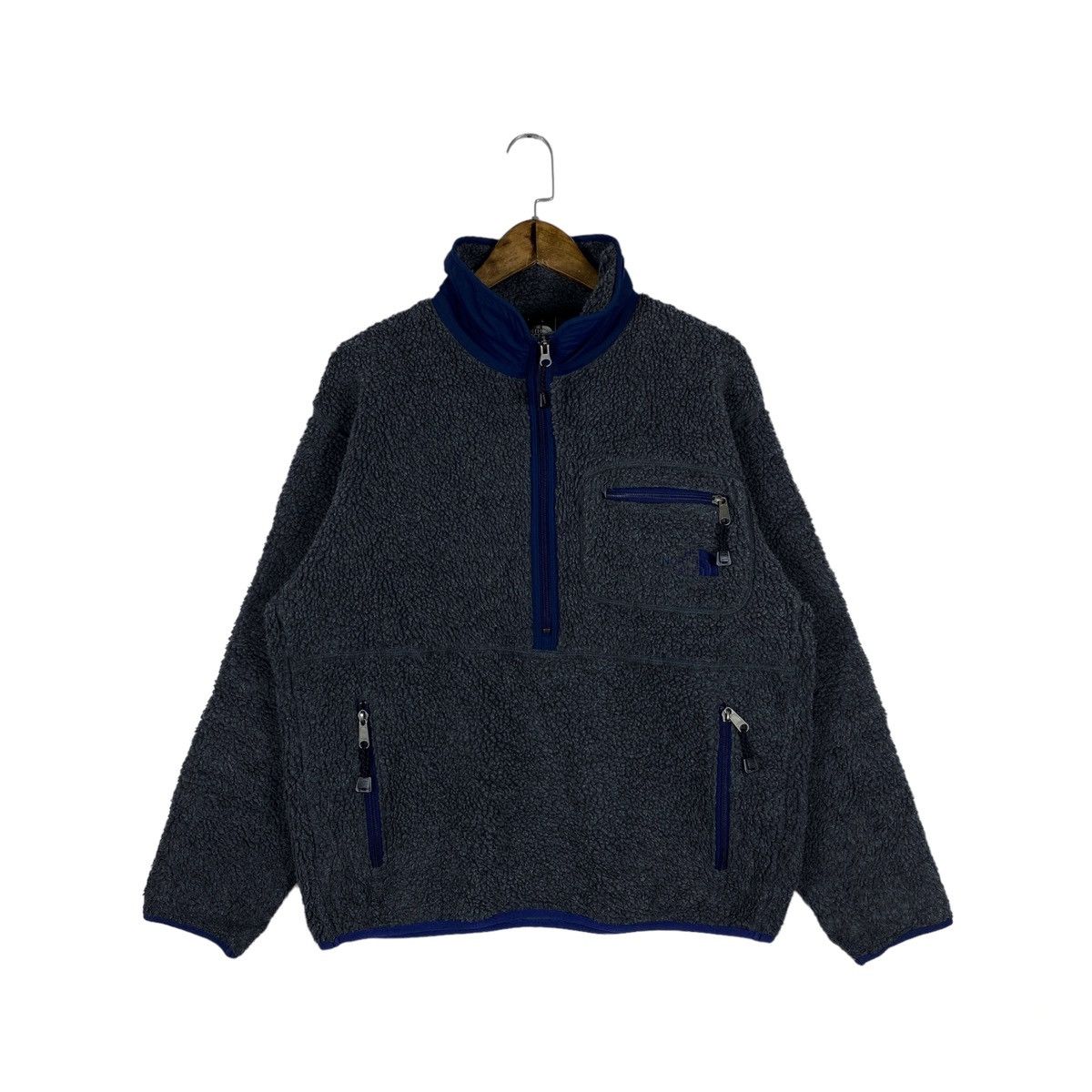 Vintage 90s The North Face Sherpa Fleece Half Zip Sweater