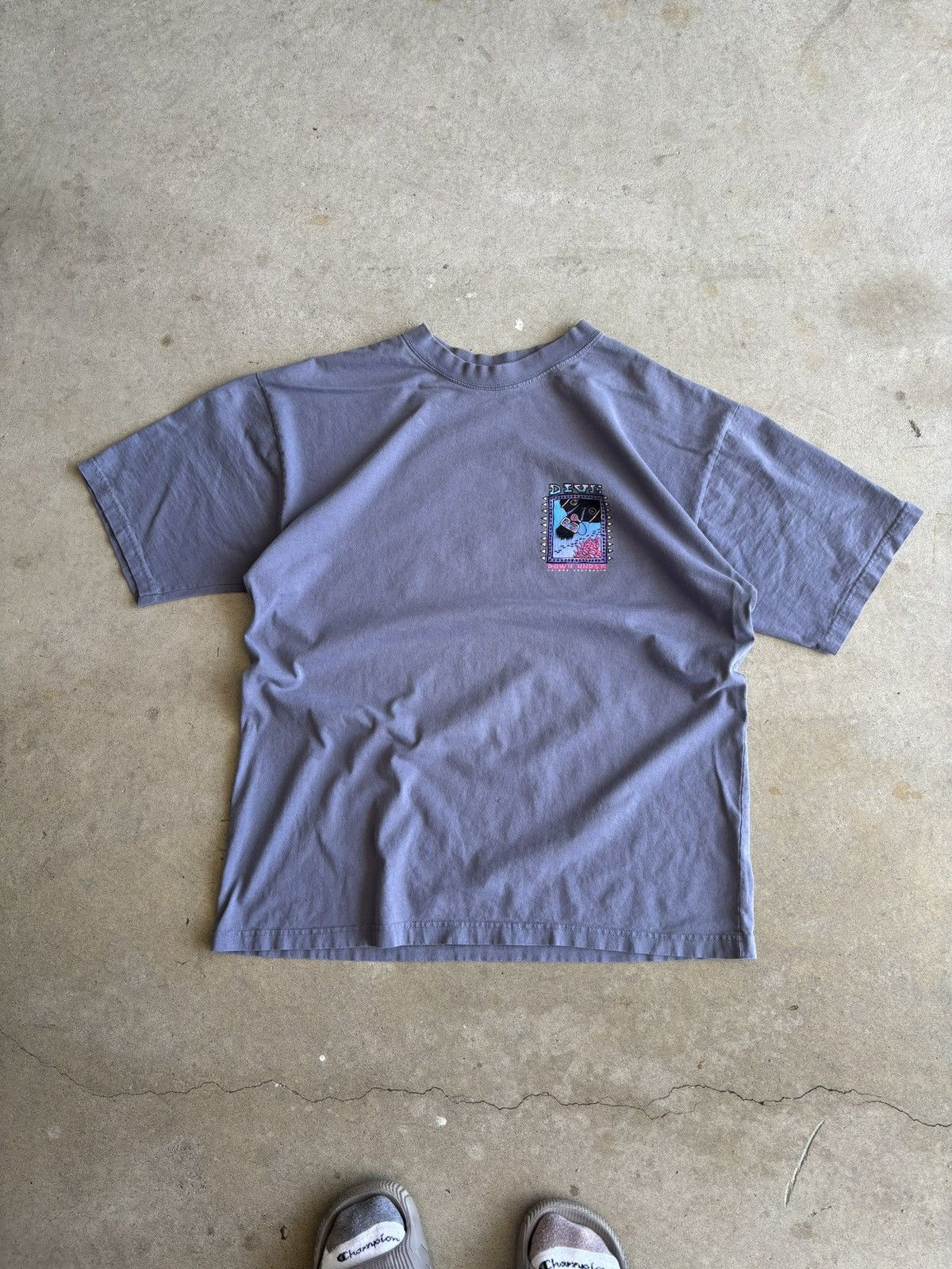 Other Vintage 90s Dive Done Under Caines Australia Boxy Scuba Tee Size US XL / EU 56 / 4 - 2 Thumbnail