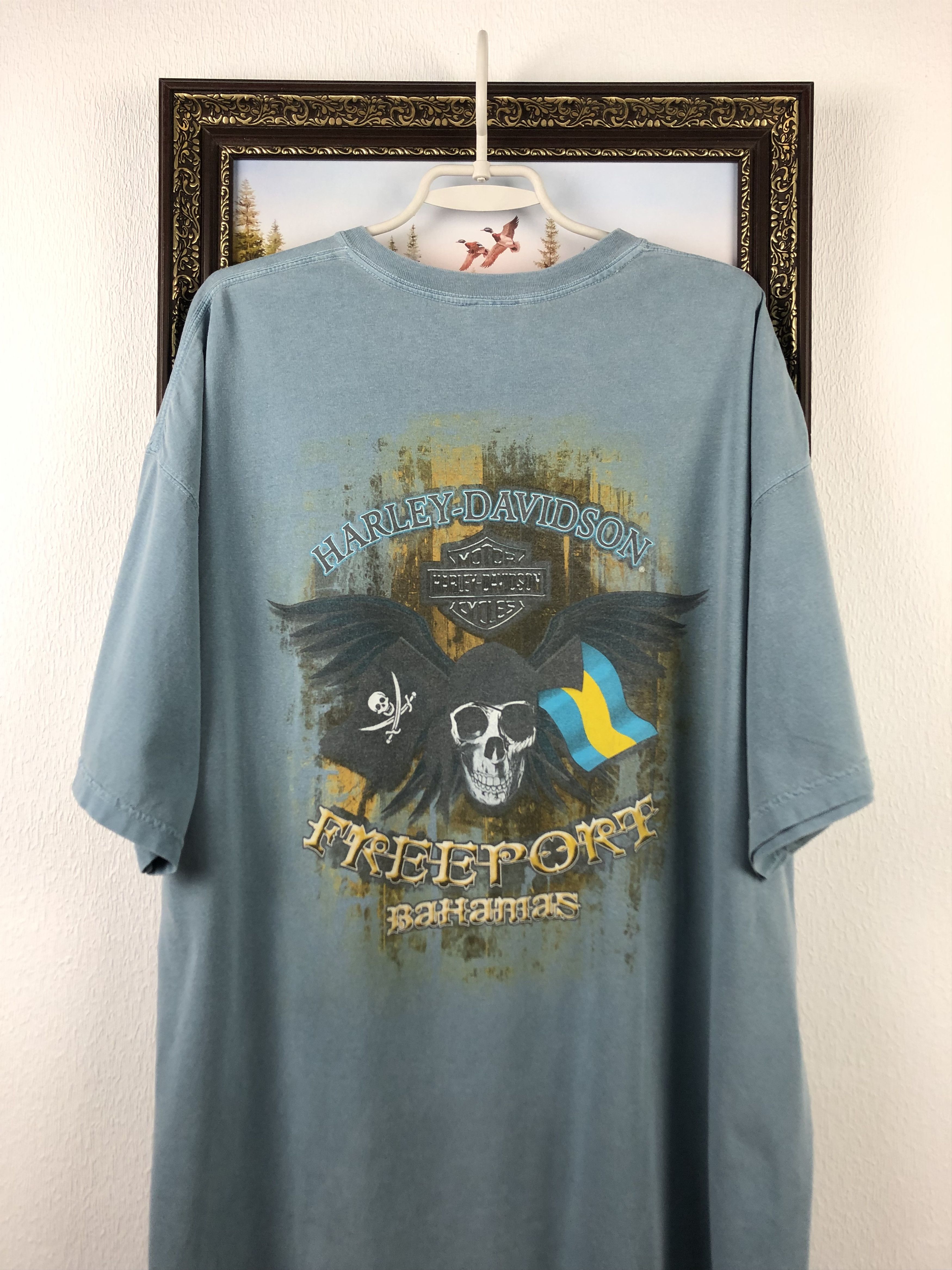 Harley Davidson Vintage Harley Davidson Freeport Bahamas Tee Shirt Over Size US XXL / EU 58 / 5 - 10 Thumbnail