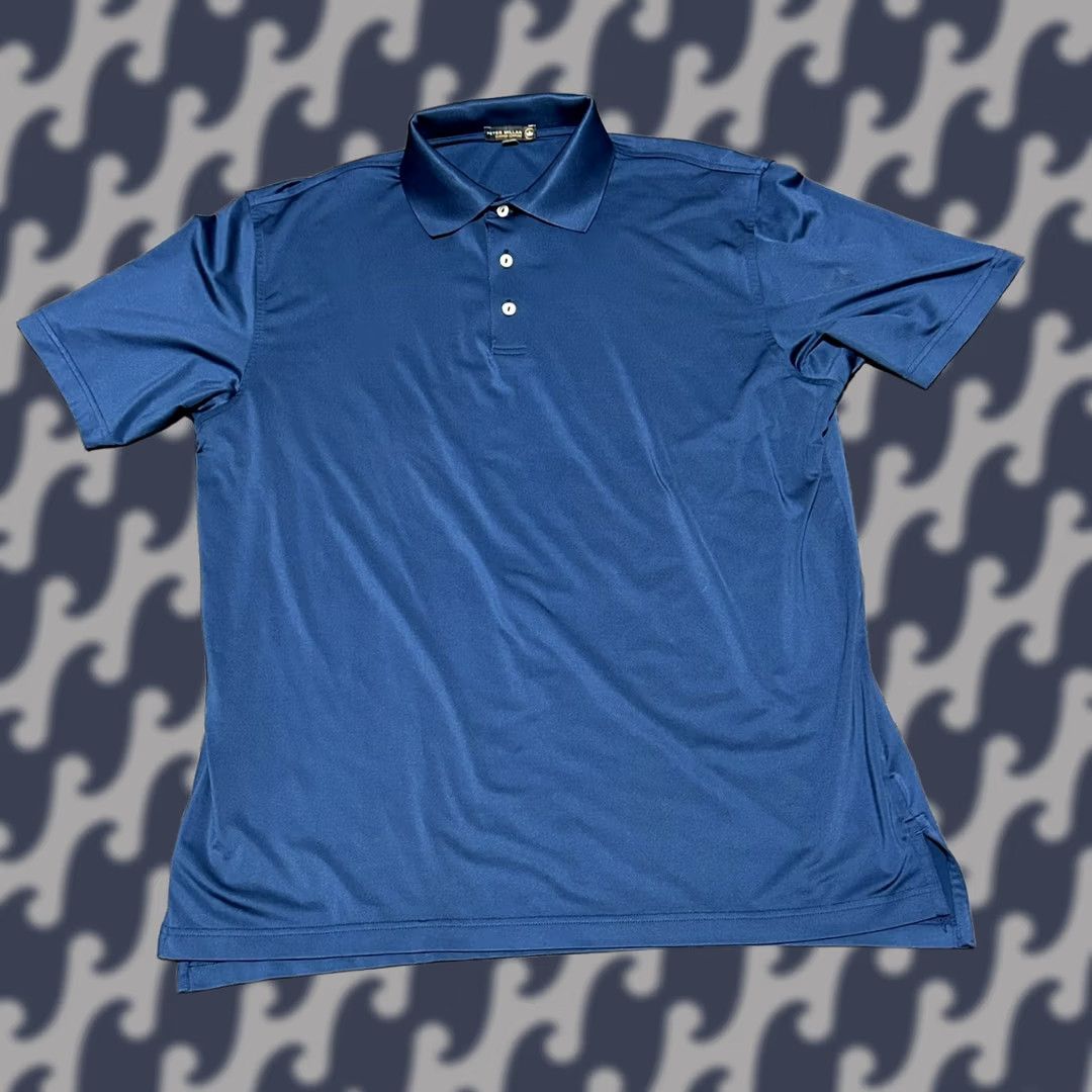 Peter Millar Peter Millar Polo Shirt Mens Large Blue Performance Golf Stretch D2 Size US L / EU 52-54 / 3 - 1 Thumbnail