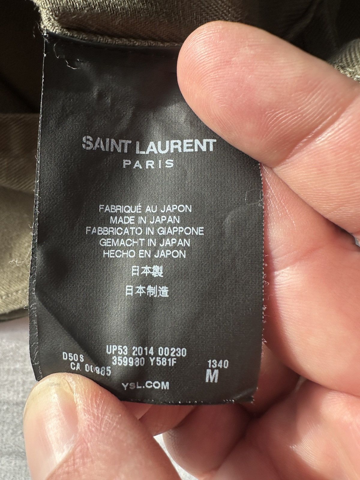 Saint Laurent Paris Saint Laurent Paris Shirt Hedi Slimane Era Size US M / EU 48-50 / 2 - 6 Thumbnail