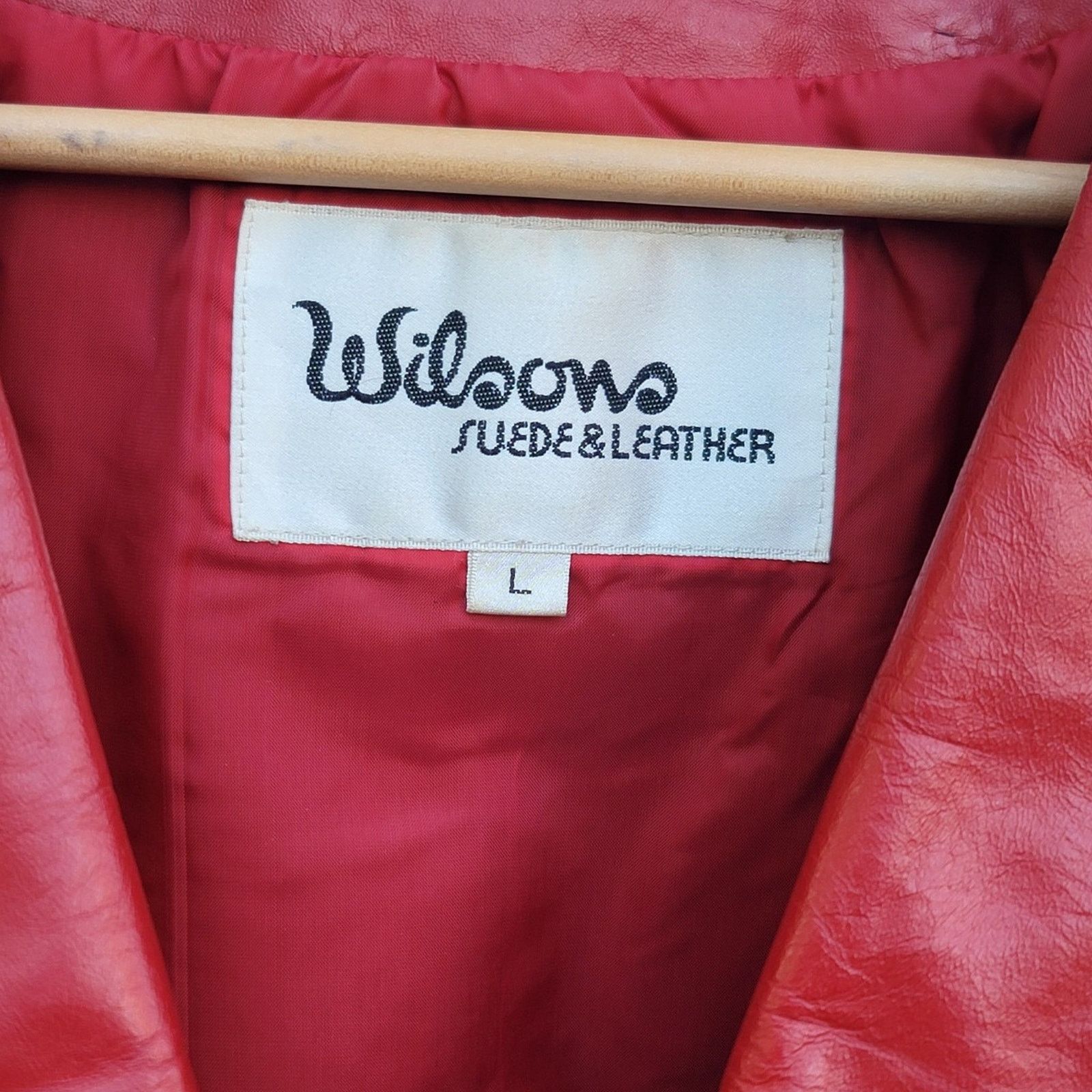 Wilsons Leather Vtg Wilson's Suede & Leather Red Leather Jacket Size L / US 10 / IT 46 - 7 Thumbnail
