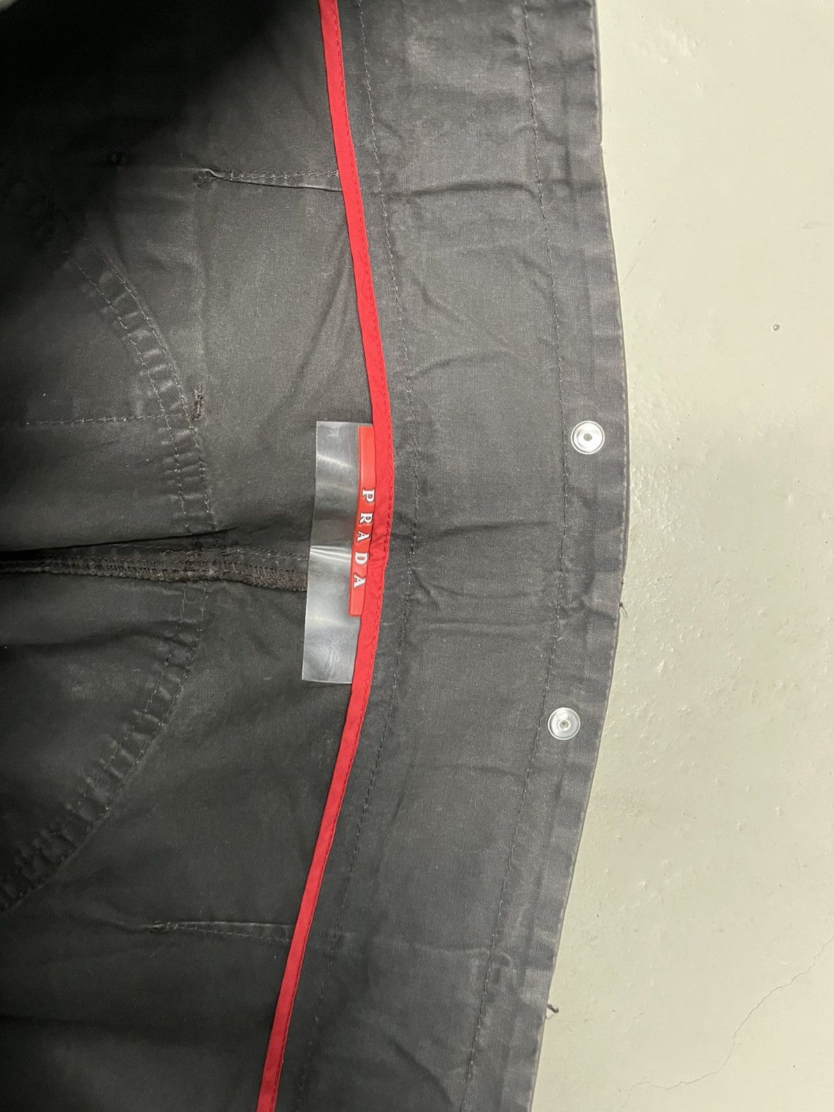 Prada Archive rare waxed vintage 90s cargo pocket pants Size US 32 / EU 48 - 3 Thumbnail