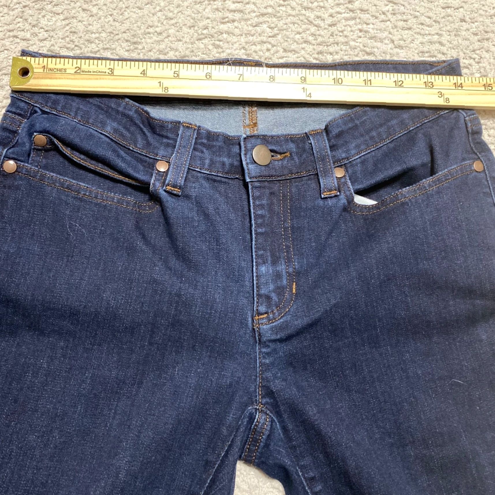 Eileen Fisher VINTAGE Eileen Fisher Jeans Women Slim Straight 28 Blue Denim Organic Cotton Mid Rise 6 5-Pocket Womens Jeans 30In Inseam Modern FitBranding?? Size 28" / US 6 / IT 42 - 5 Thumbnail