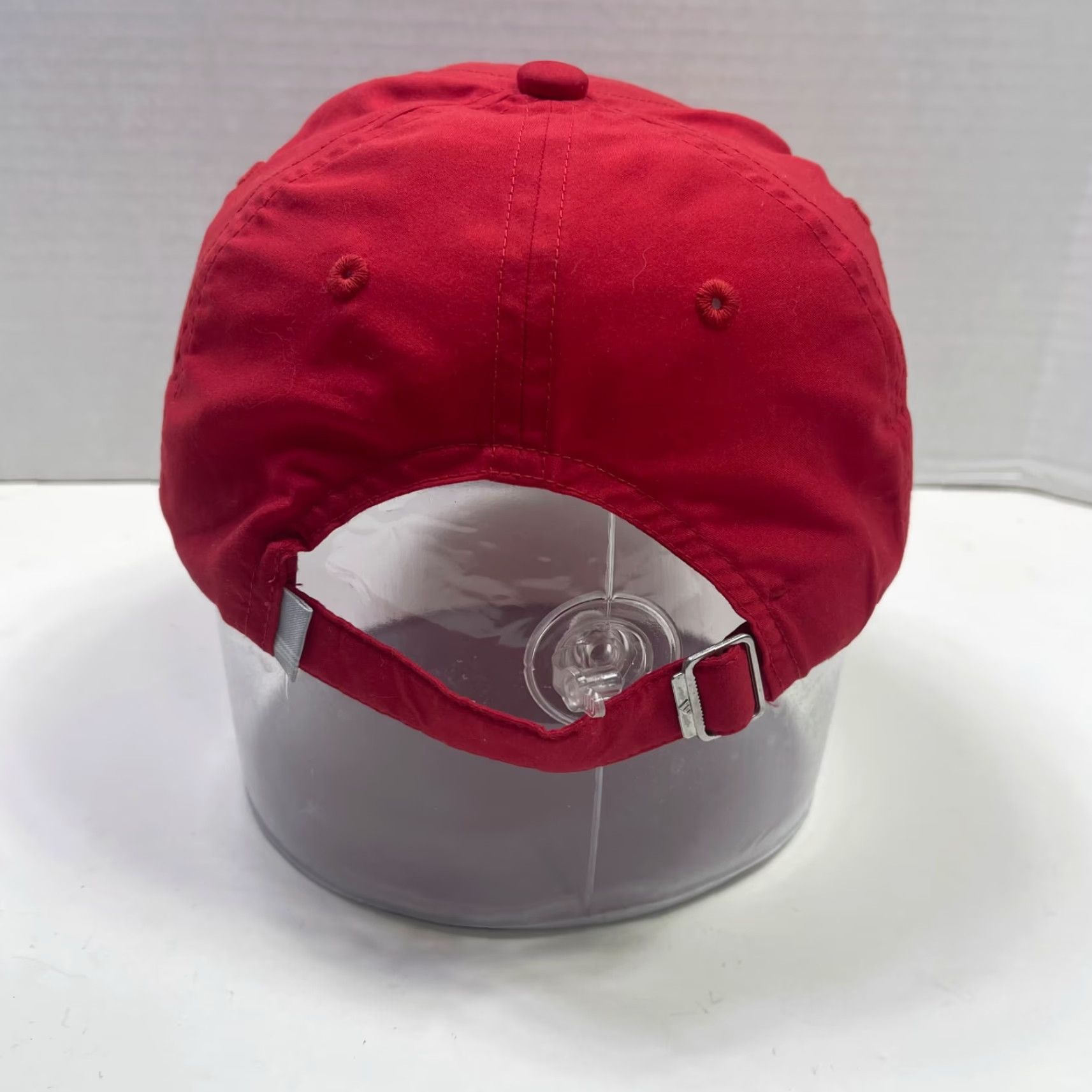 Adidas Adidas Hat Red Adjustable Strapback Lightweight Baseball Cap OSFM Men Cardigan? Size ONE SIZE - 5 Thumbnail