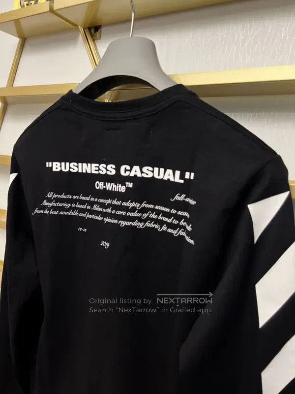 Off-White Off-White Black Long Sleeve Men's Top . Size US S / EU 44-46 / 1 - 4 Thumbnail