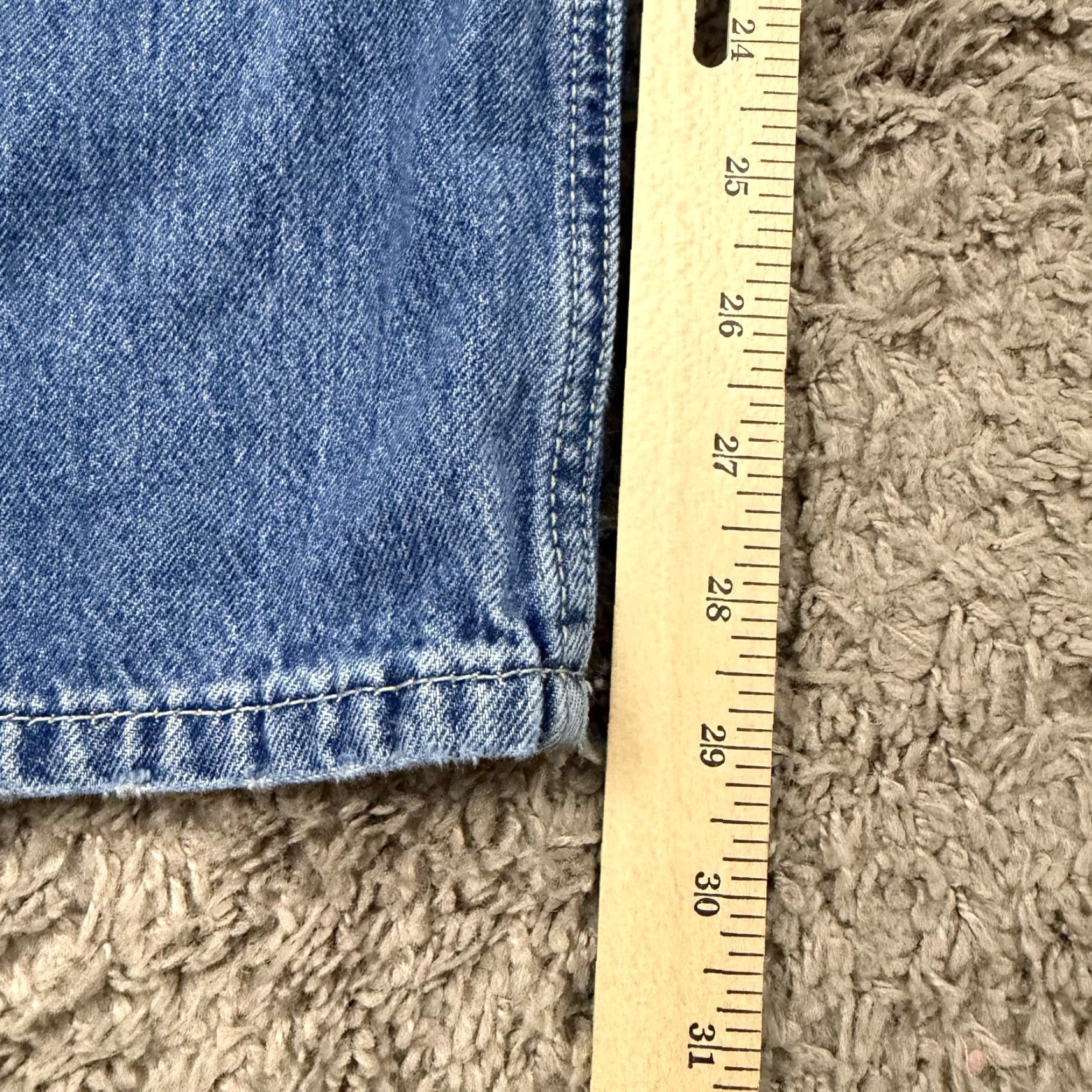 Levi's Levis Jeans Womens 25 Straight Low Pro Medium Wash Cotton Distressed Denim 26x29 Size 26" / US 2 / IT 38 - 6 Thumbnail