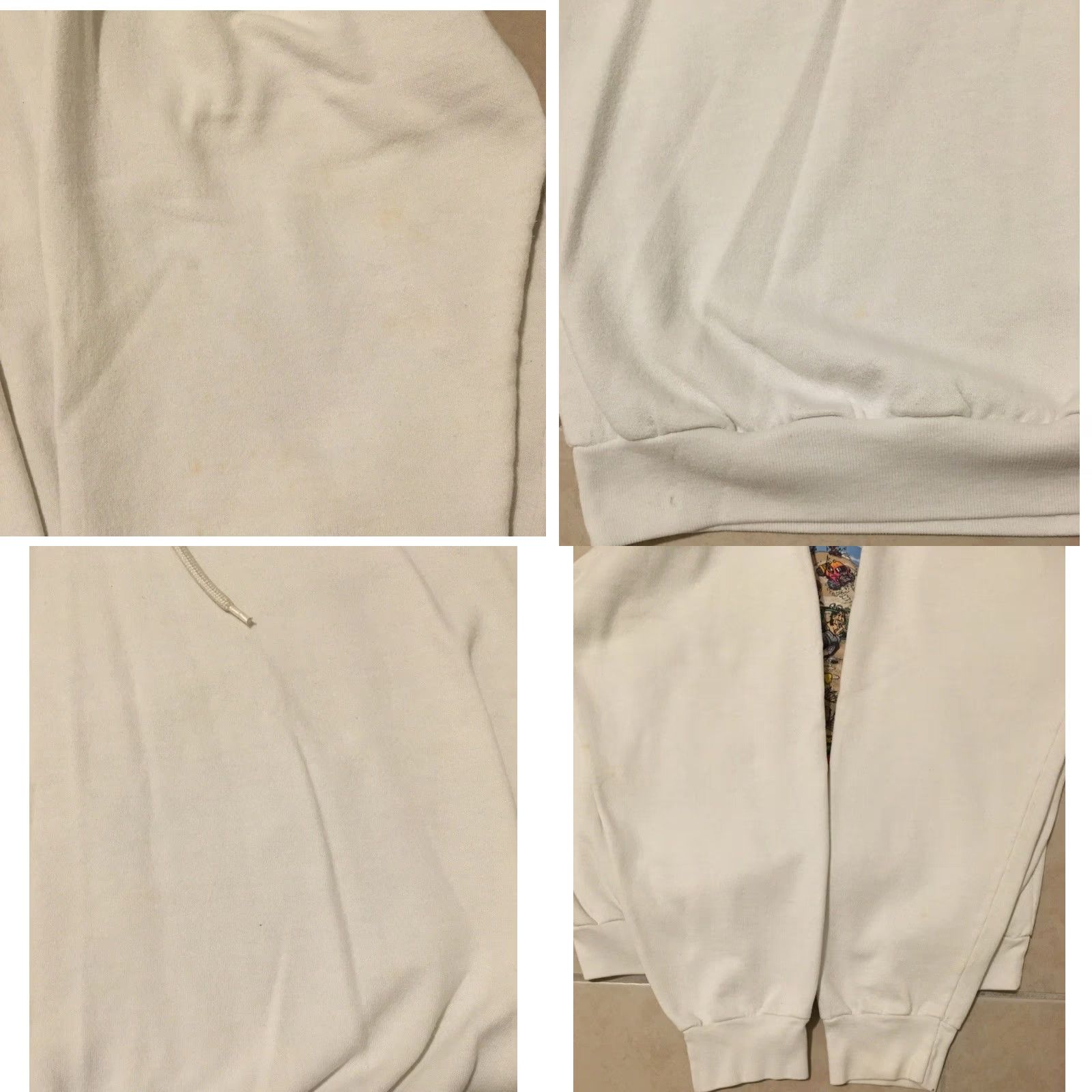 Vintage VINTAGE 90s I Survived Dumont Thanksgiving Faded Hoodie S Mens White Motocross Racing Grunge MX USA USA Size US S / EU 44-46 / 1 - 8 Thumbnail