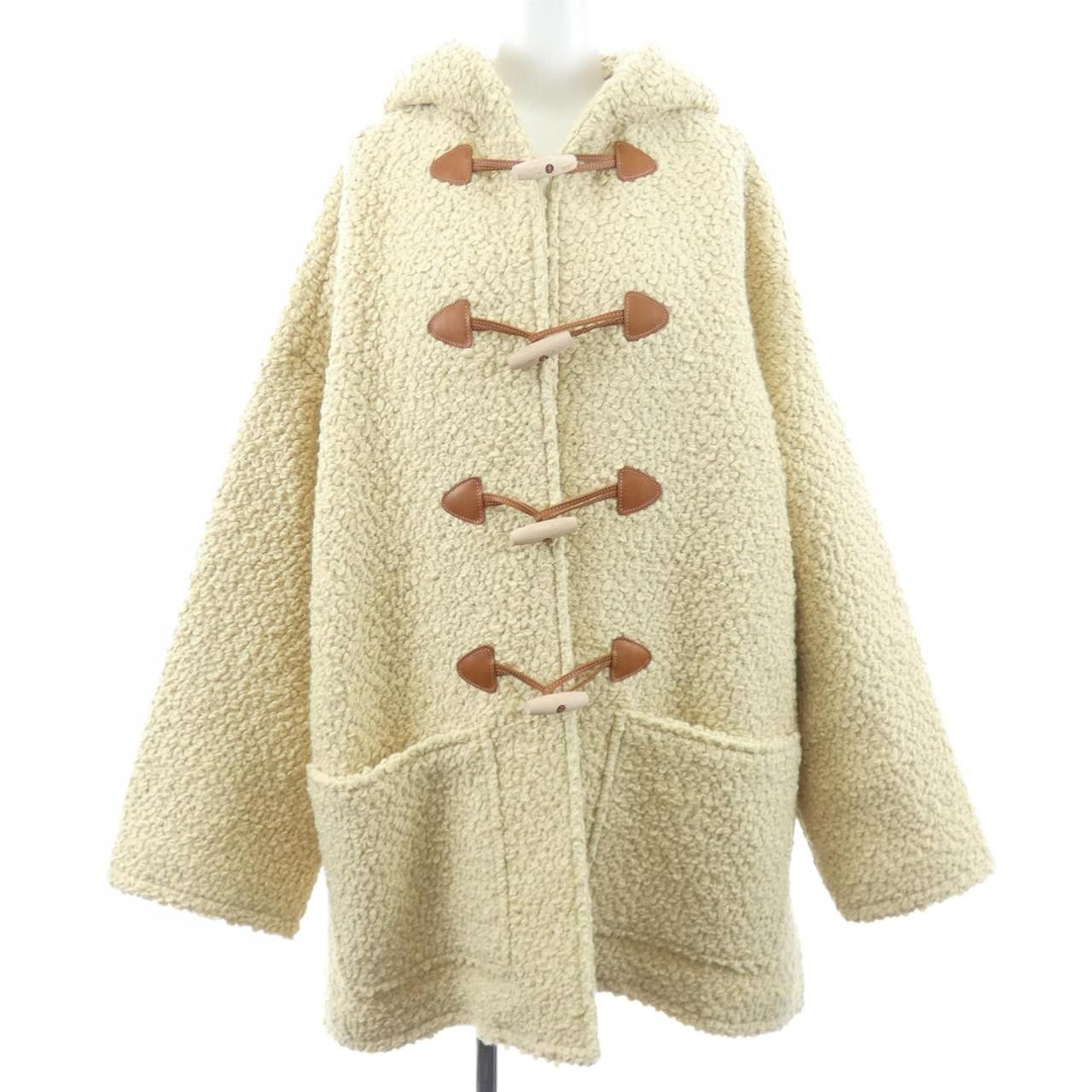Celine Celine CELINE Wool Short Coat Textile Outerwear 2M662768L DUTY FREE for USA Size ONE SIZE - 1 Thumbnail