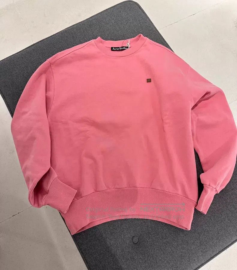 Acne Studios Acne Studios Pink Sweatshirt, Small Logo on Chest, Loose F Size XXS / US 00 / IT 34 - 1 Thumbnail