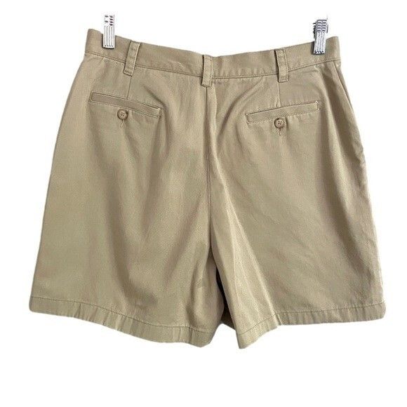 Vintage Vintage Khaki Beige High-rise Cotton Twill 4.5" Shorts - M Size 32" / US 10 / IT 46 - 9 Thumbnail