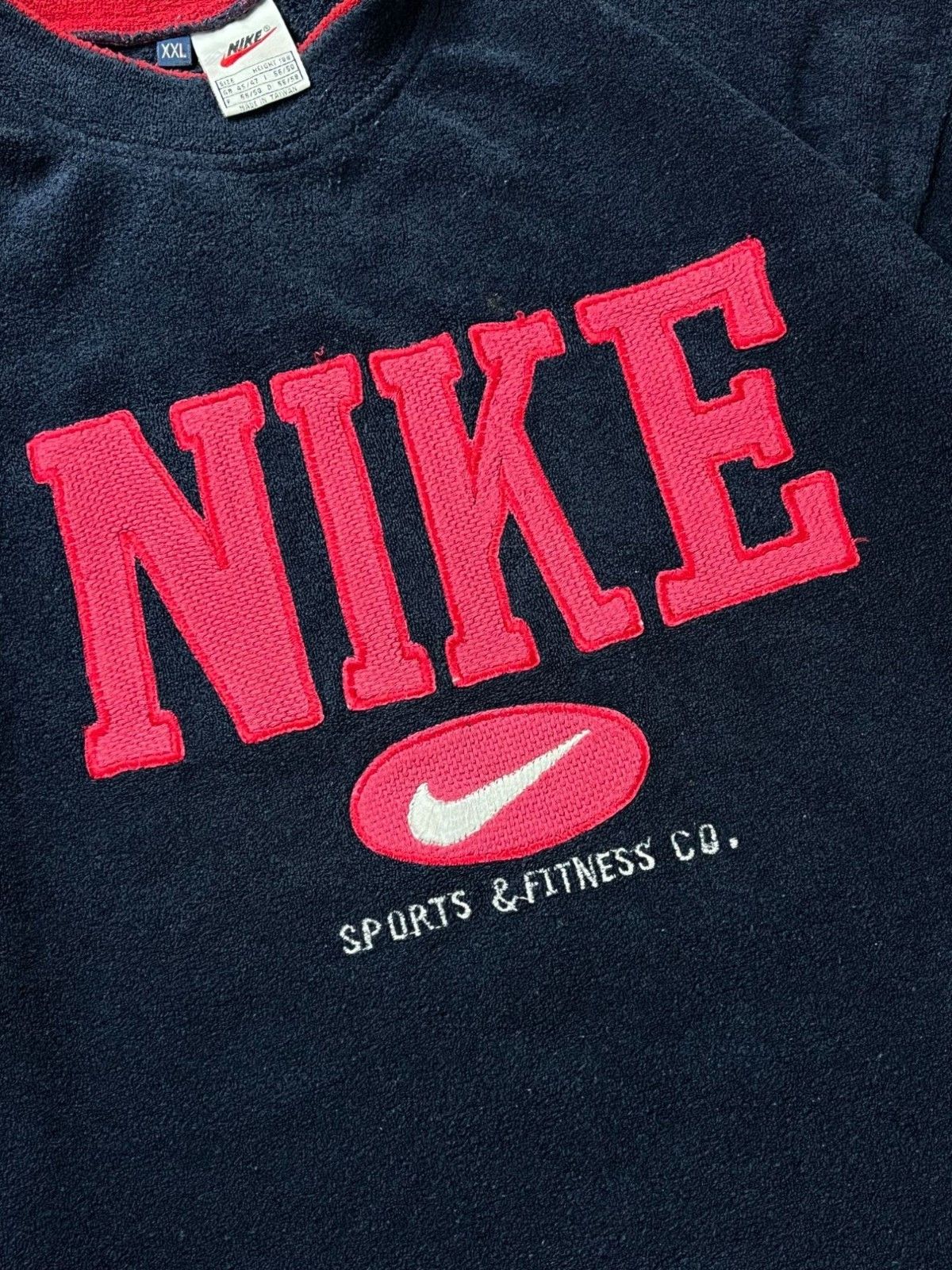 Nike Nike Rare 90s Teddy Sweatshirt with Big Logo – Made in Italy Size US XL / EU 56 / 4 - 3 Thumbnail