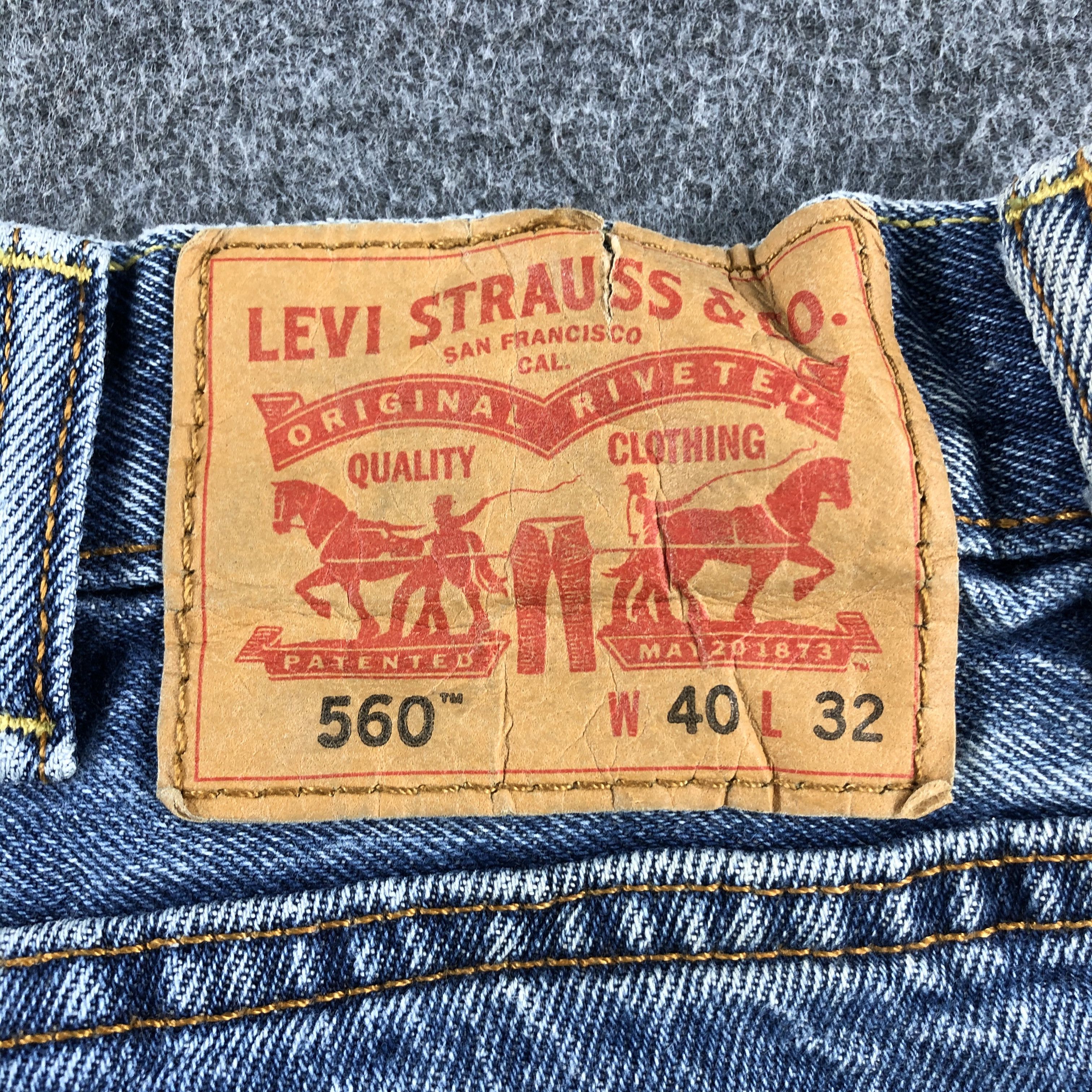 Levi's Vintage Blue Wash Levis 560 Jeans-J2607 Size US 39 - 5 Thumbnail