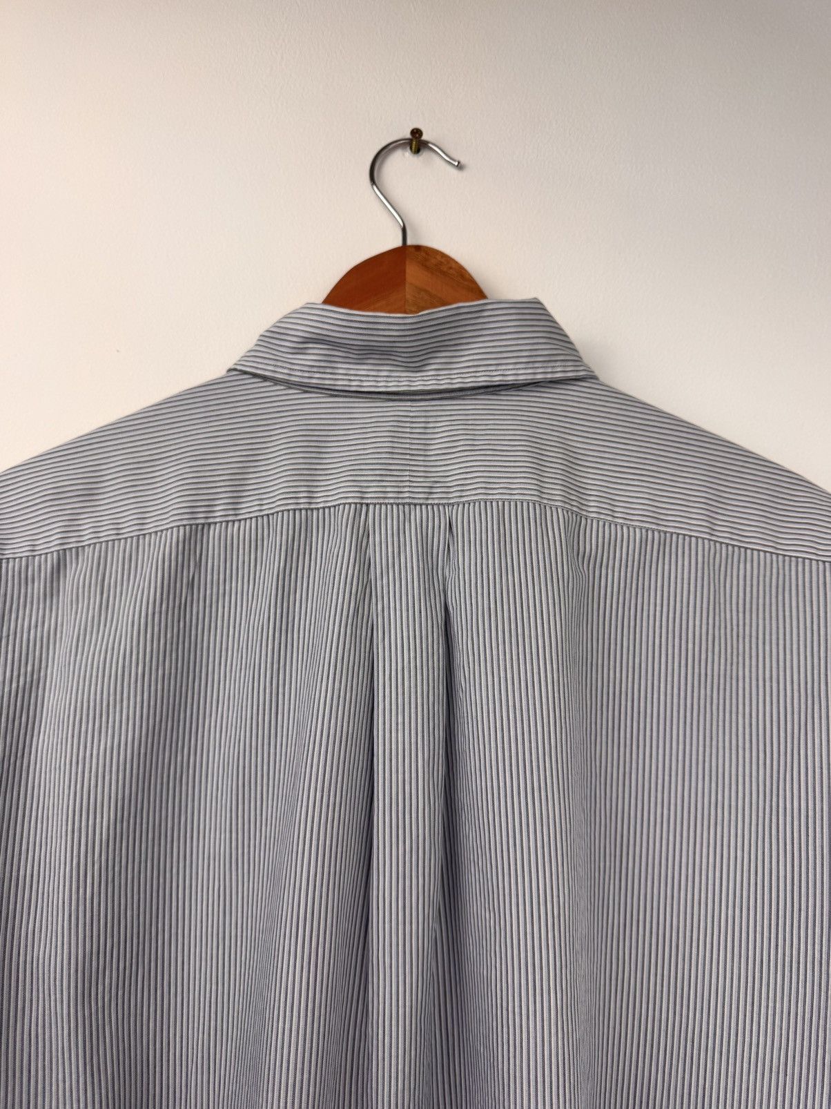 Polo Ralph Lauren Polo Ralph Lauren Men Striped Shirt Light Blue Size XL Size US XL / EU 56 / 4 - 7 Thumbnail