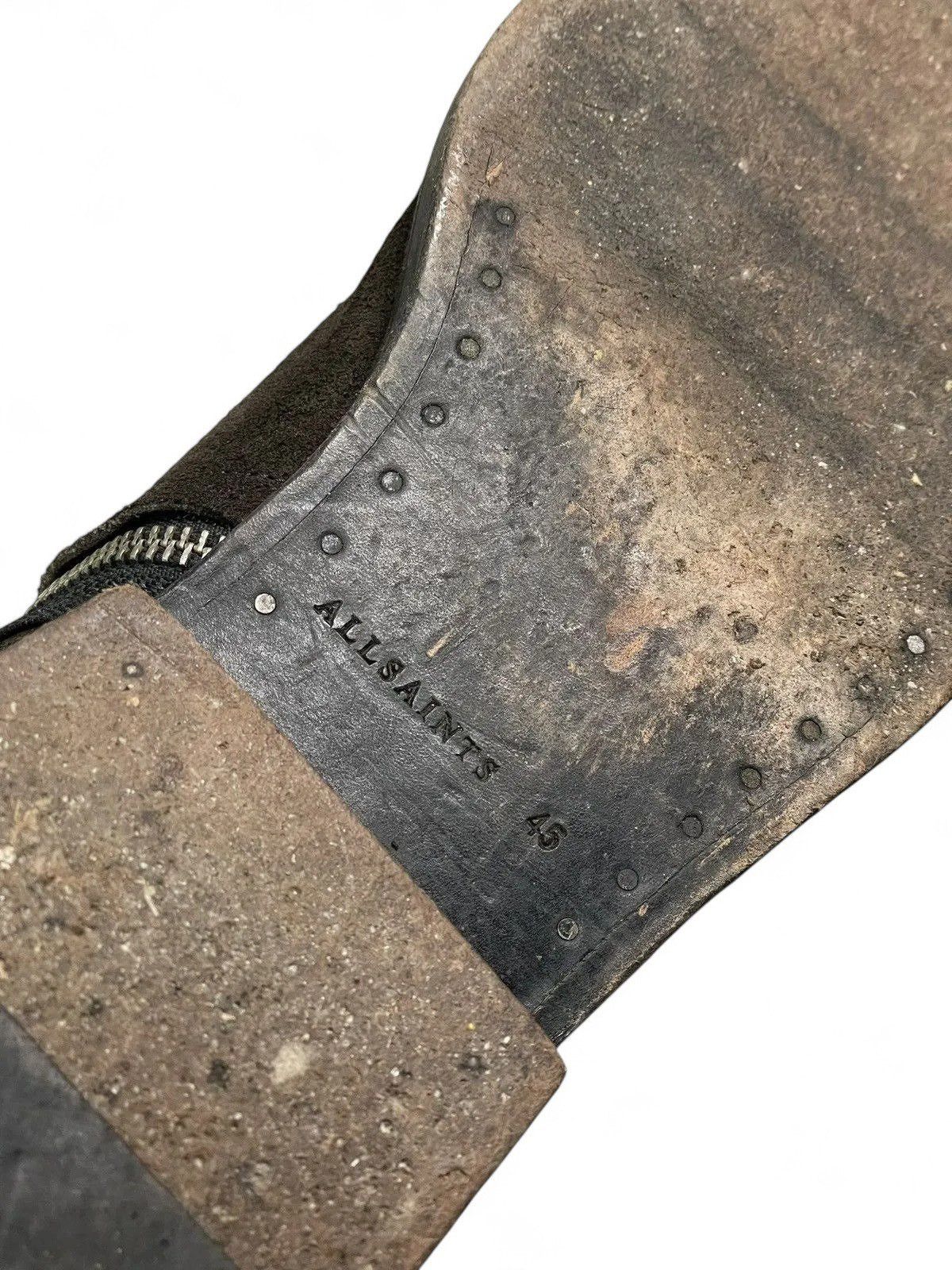 Allsaints All Saints Brown Suede Zip Boots Distressed guidi style Size US 12 / EU 45 - 11 Thumbnail