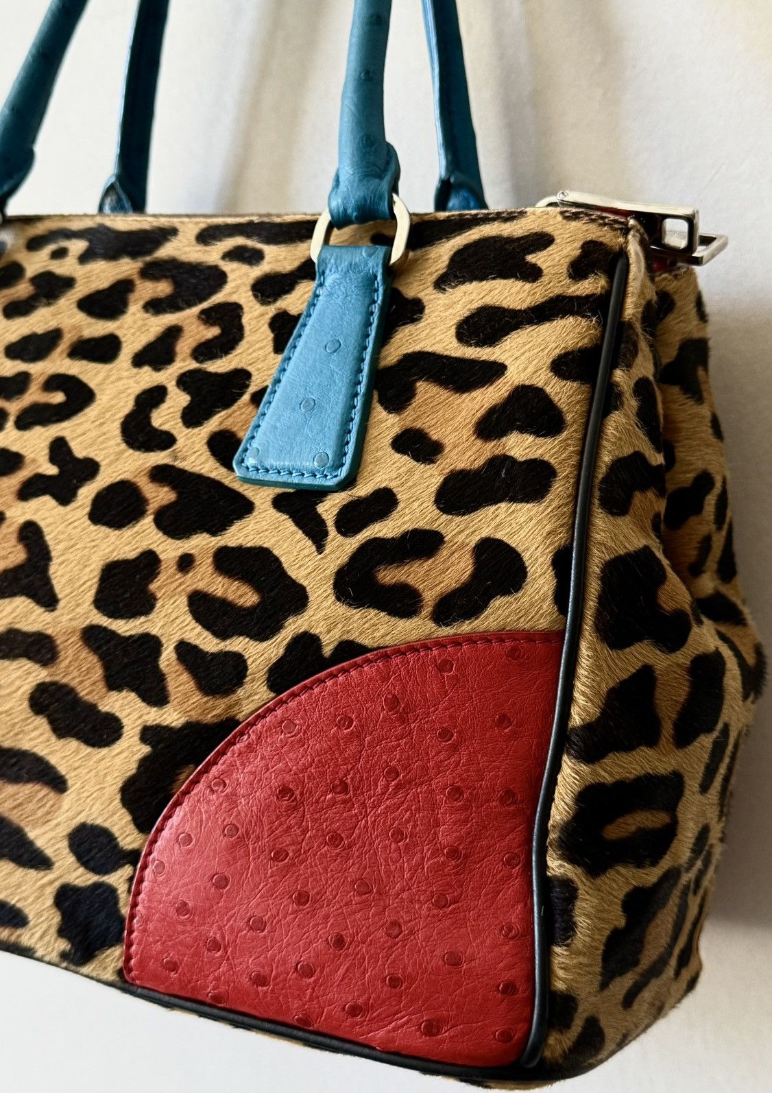 Prada Rare Prada - Galleria - Ostrich Cavallino - Hand bag Size ONE SIZE - 6 Thumbnail