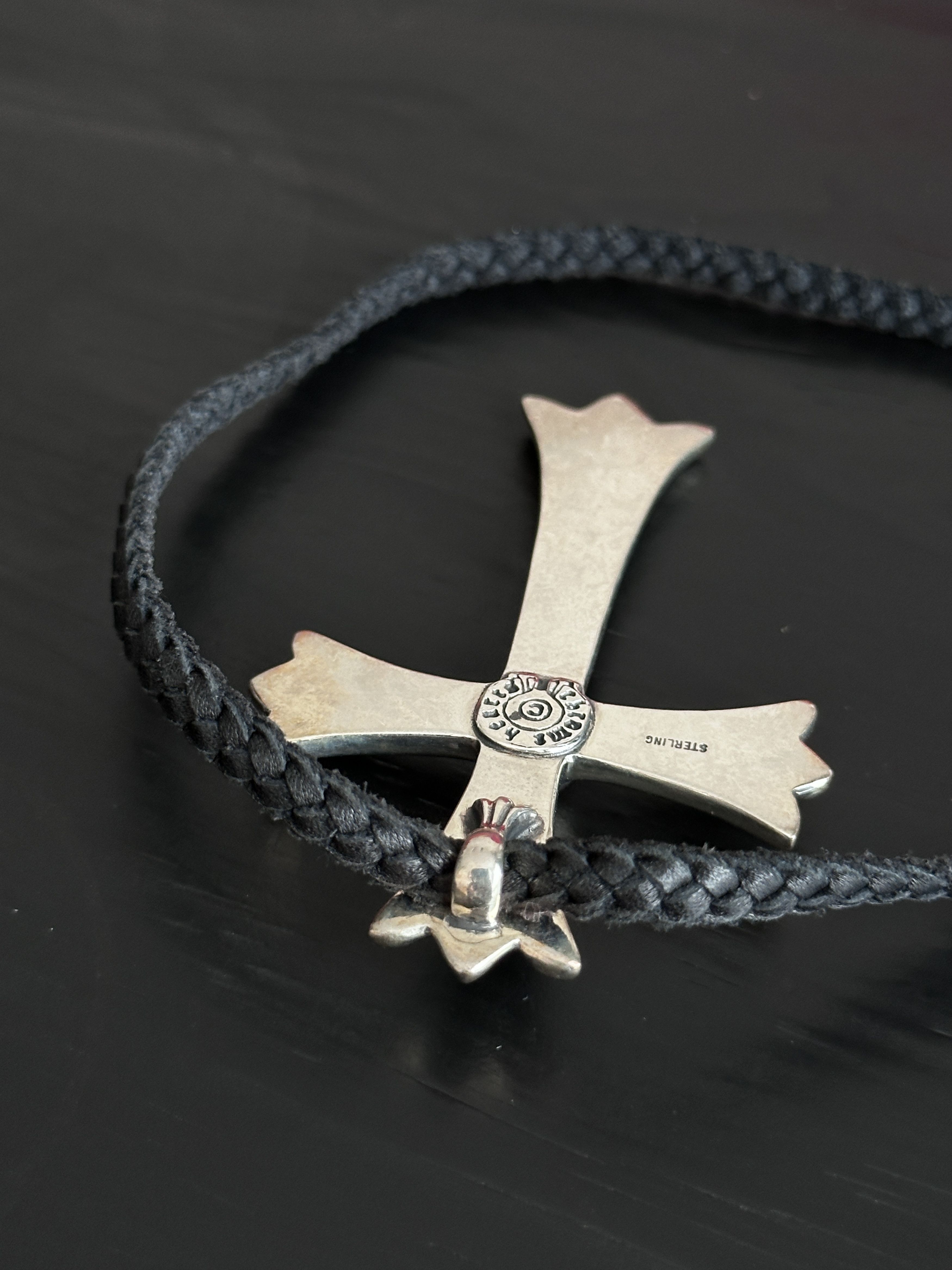 Chrome Hearts Chrome Hearts CH Cross LRG Large Pendant Top Leather Size ONE SIZE - 3 Thumbnail