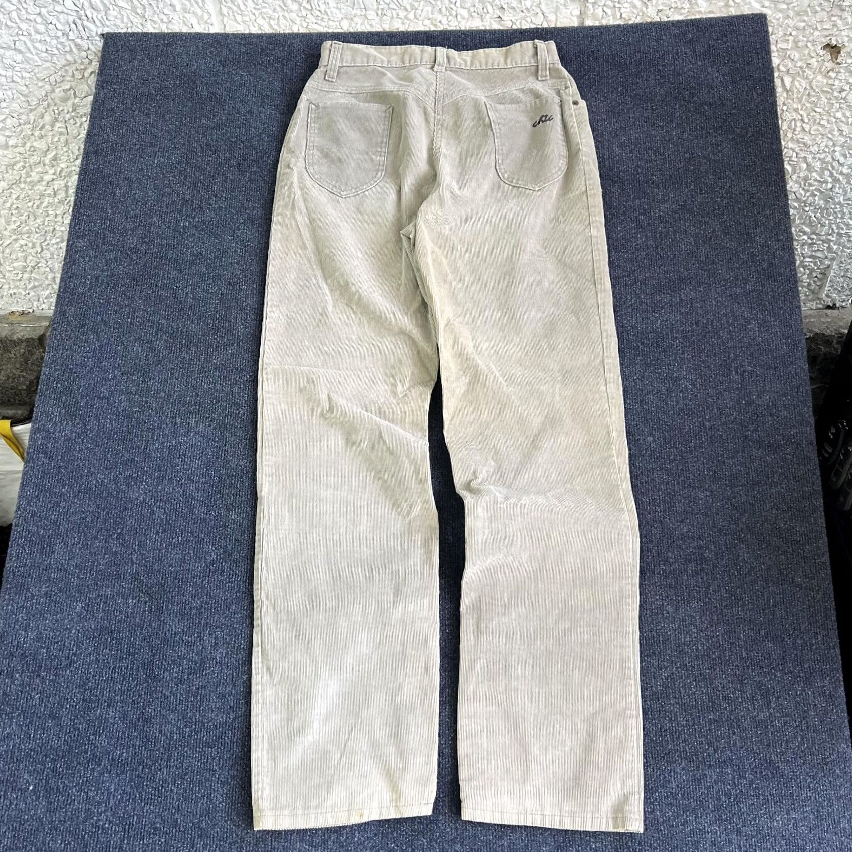 Vintage VINTAGE H.I.S Pants Women's 29x30 Beige Corduroy Straight Leg Casual Chino Size 29" - 6 Thumbnail