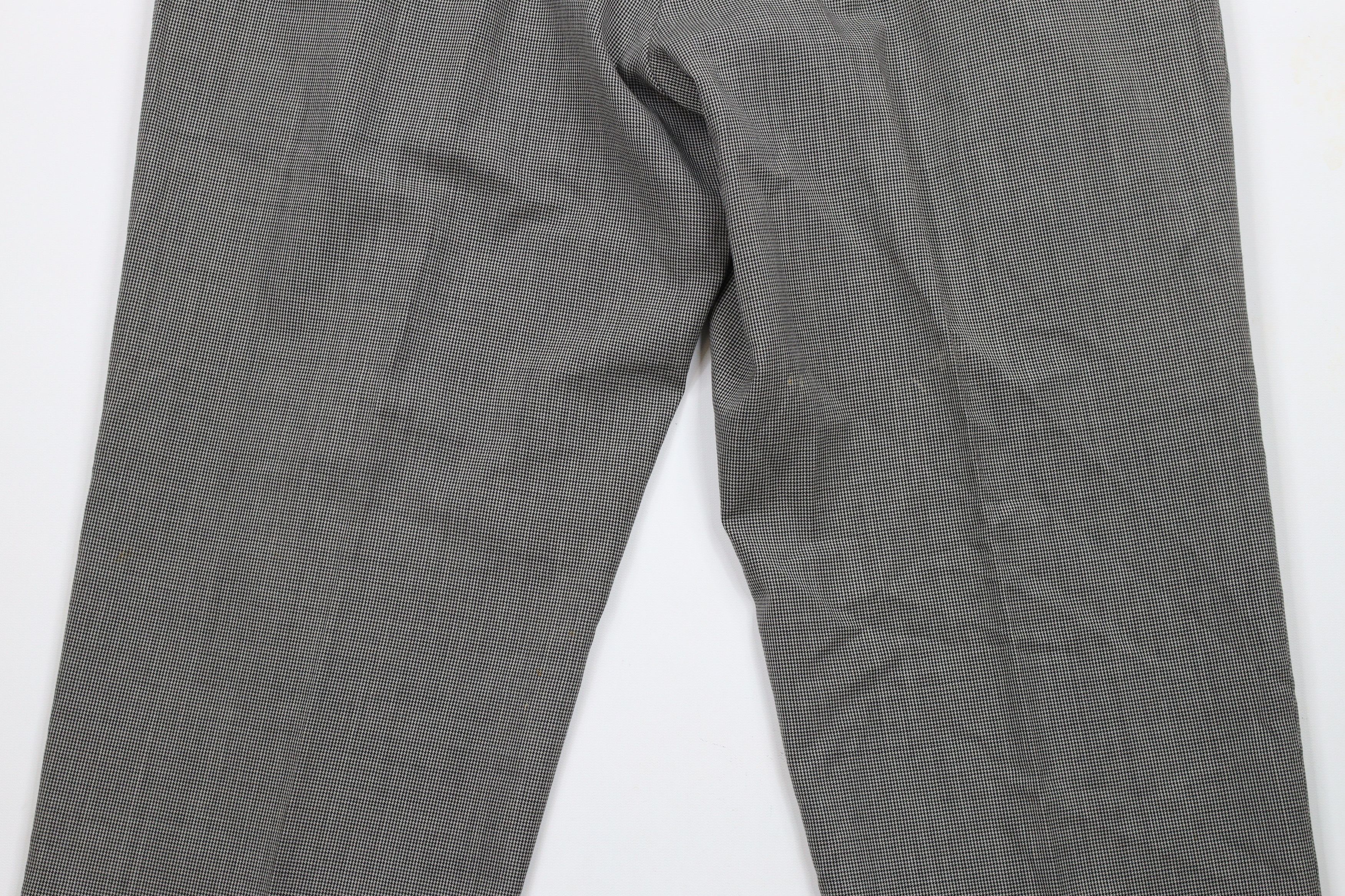 Vintage Vintage 90s Streetwear Houndstooth Wool Wide Leg Pants Size US 36 / EU 52 - 10 Thumbnail