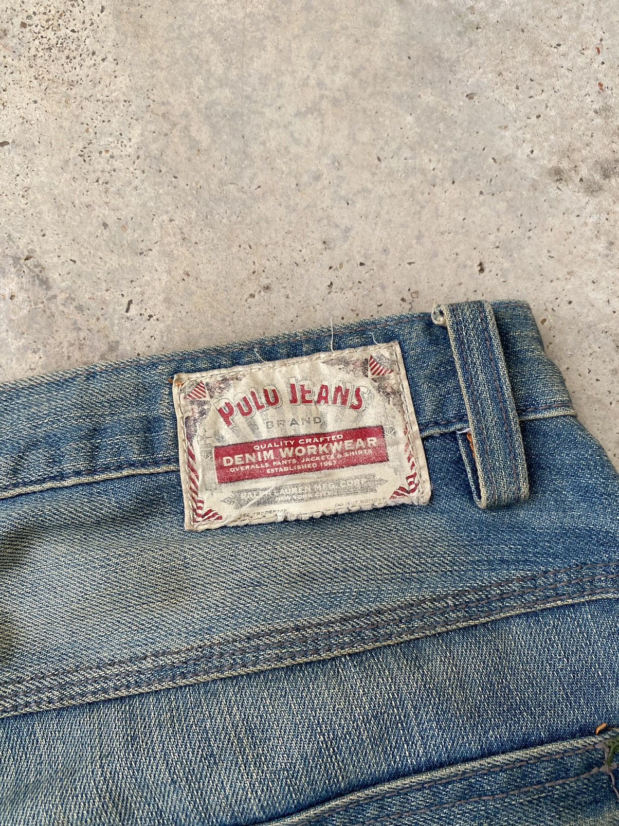 Polo Ralph Lauren Vintage Polo Ralph Lauren Double Knee Baggy Jeans rrl style Size US 36 / EU 52 - 5 Thumbnail