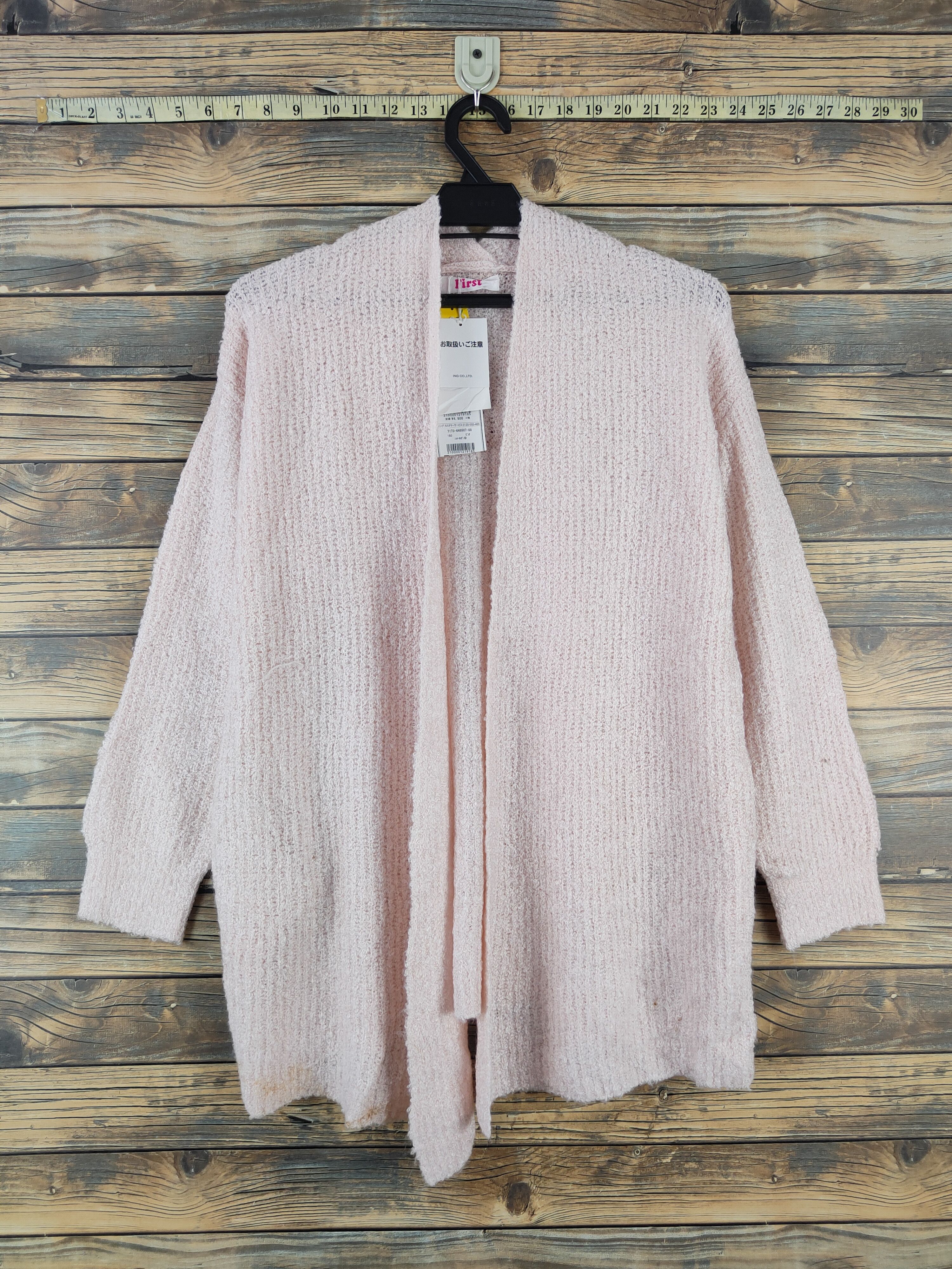 First MFG Co. Ingni-First Peach Knitwear Cardigan #W2235 Size M / US 6-8 / IT 42-44 - 1 Thumbnail