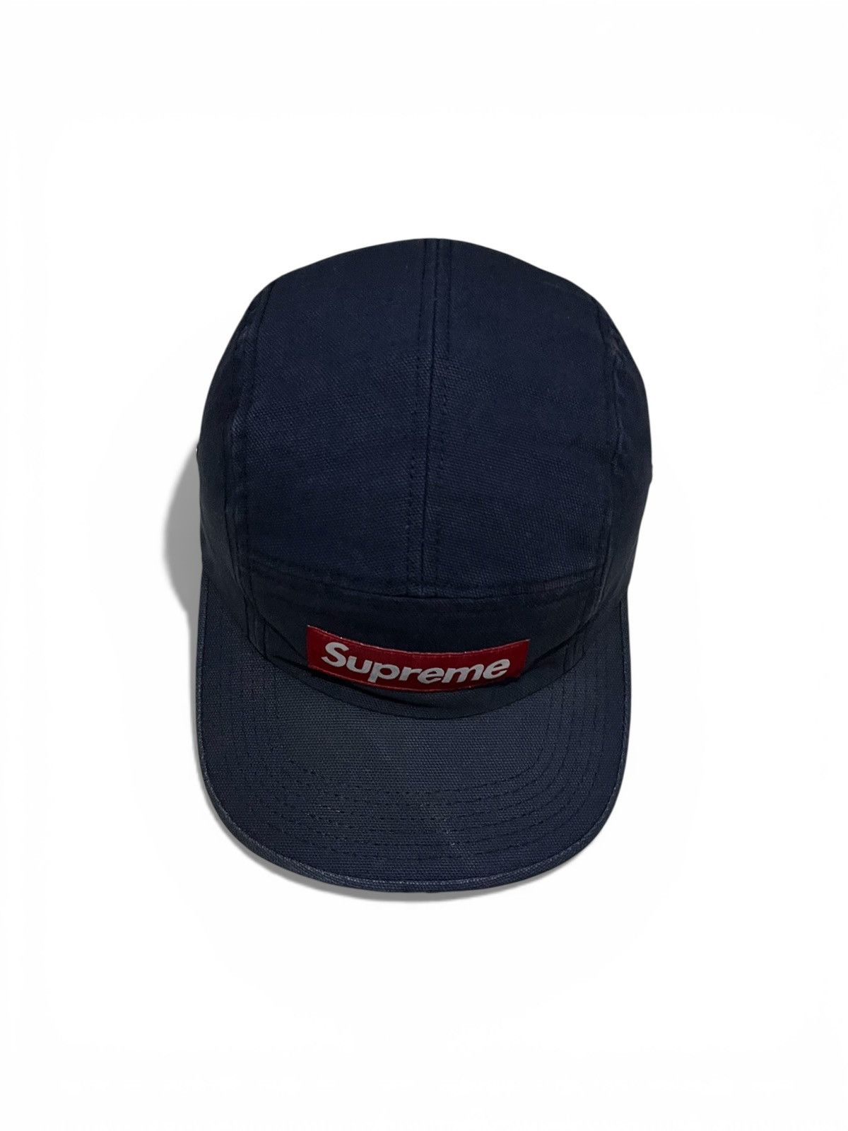 Supreme Supreme Logo Box 5 Panel Navy Size ONE SIZE - 3 Thumbnail