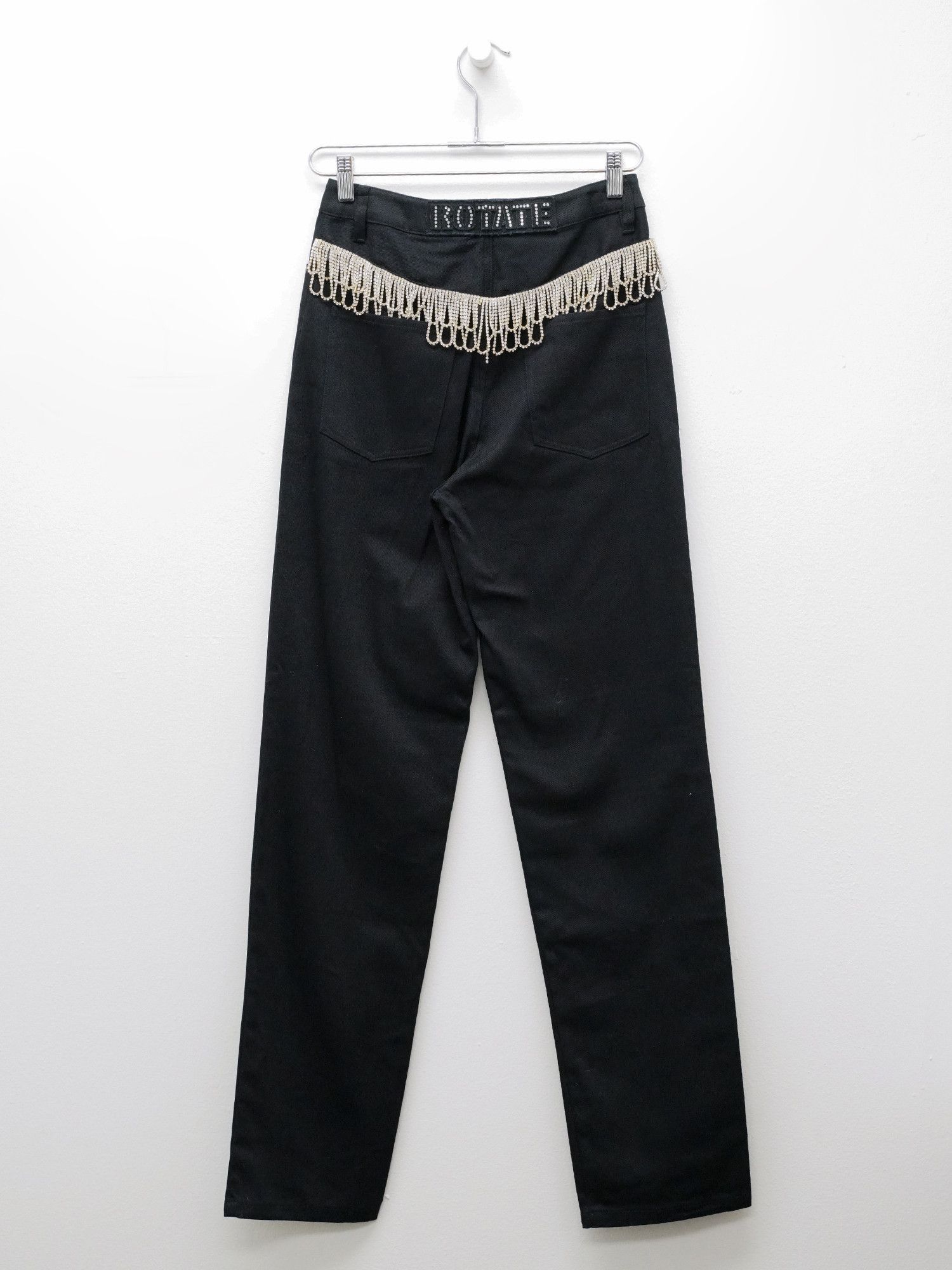ROTATE ROTATE Womens Crystal-Embellished Pants Size 26" / US 2 / IT 38 - 1 Thumbnail