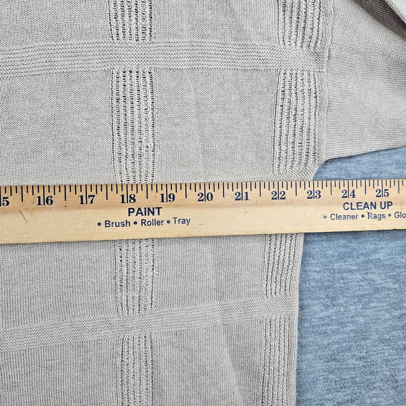 Vintage ATM Women’s Knit Sweater Long Sleeve Pull Over L Beige Cashmere Silk Wool Logo V-Neck All Seasons Regular Pullover Modern Shirt Mens Womens Boys Girls Size L / US 10 / IT 46 - 5 Thumbnail
