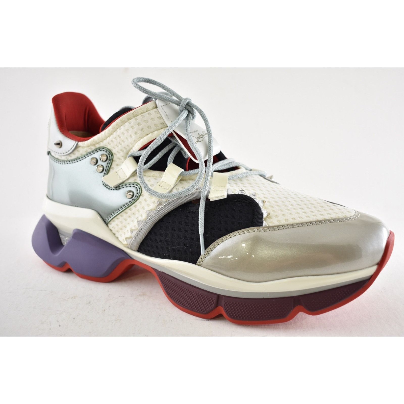 Christian Louboutin Christian Louboutin Mens Red-Runner Flat White Low Top Size US 10 / EU 43 - 5 Thumbnail