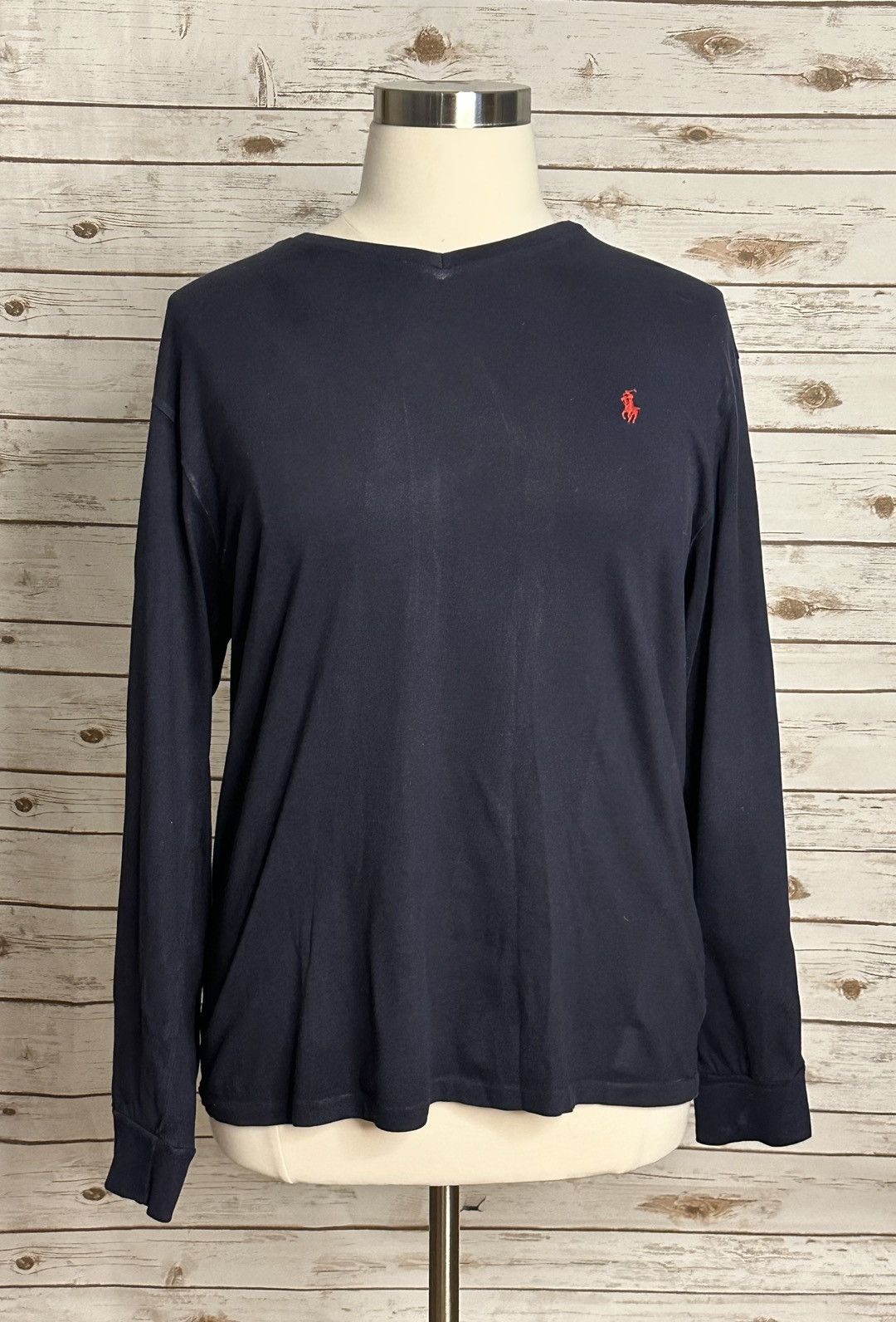 Polo Ralph Lauren Polo Ralph Lauren cotton high V-neck long sleeve t-shirt Size US L / EU 52-54 / 3 - 1 Thumbnail
