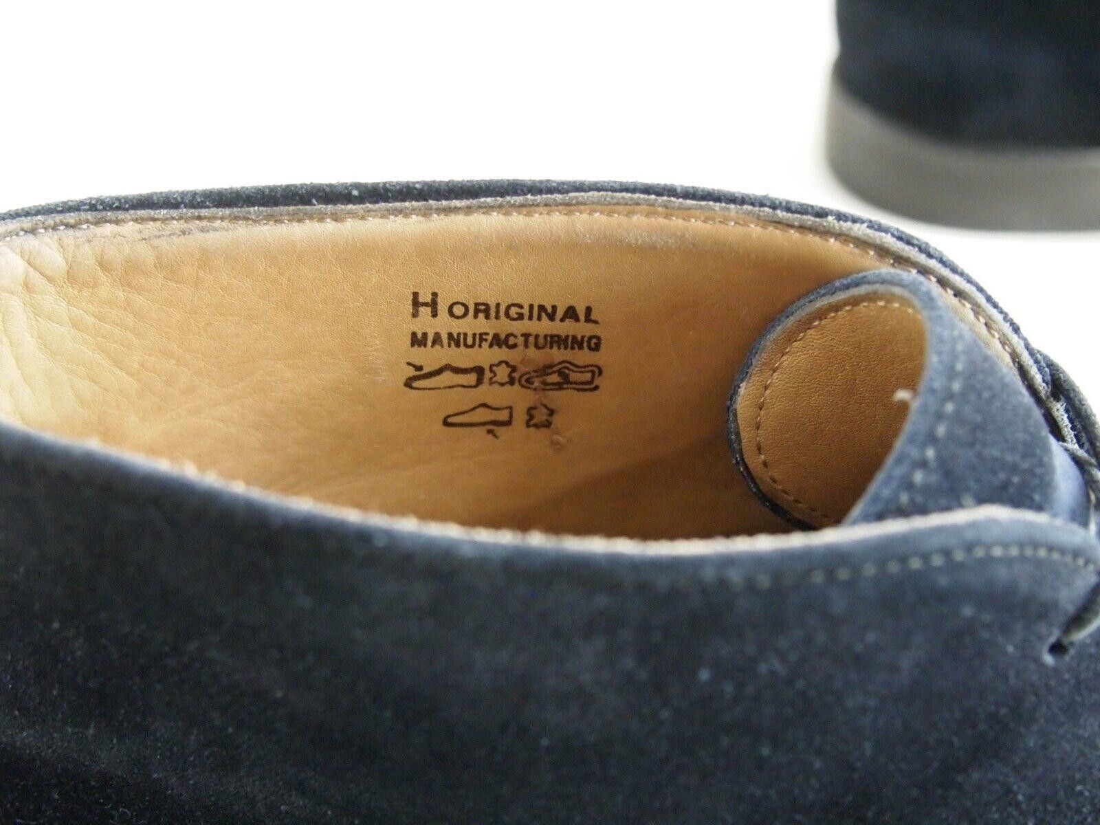 Designer Harris Firenze Chukka Boots Blue Suede Mens US 10.5 EU 43.5 Size US 10.5 / EU 43-44 - 6 Thumbnail