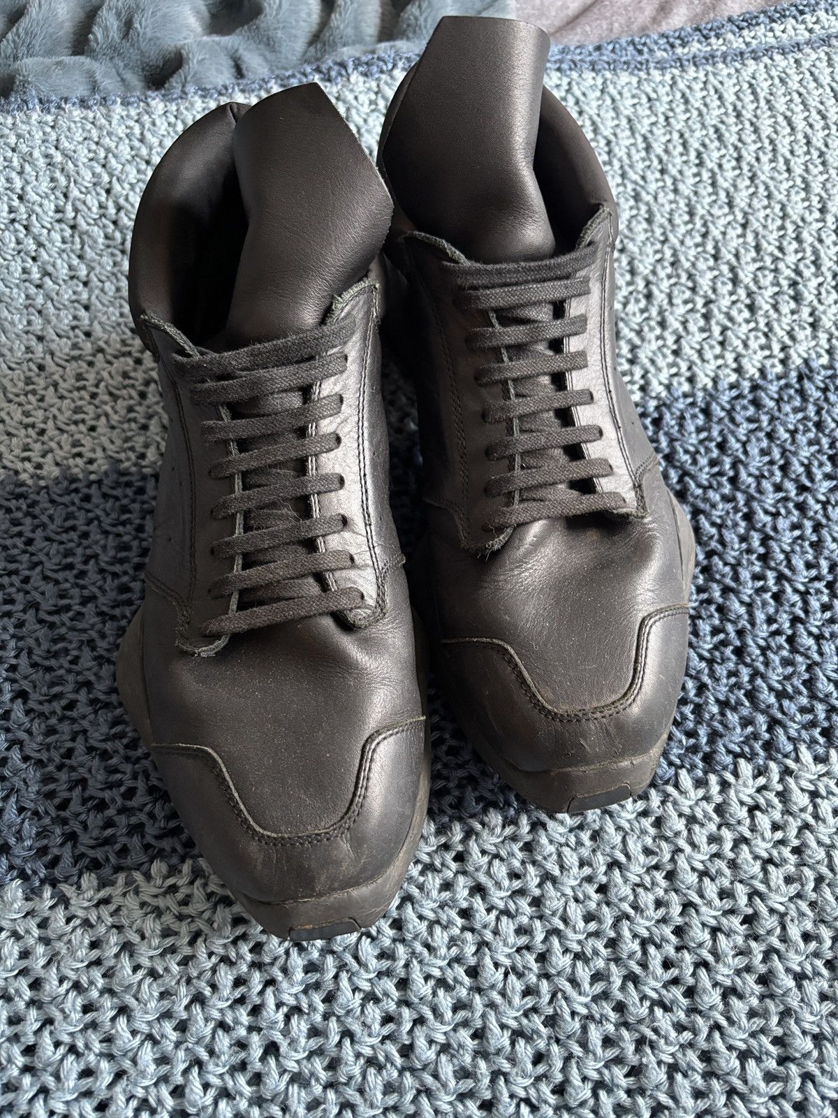 Adidas × Rick Owens Rick Owens x Adidas Tech Runners in Black Size US 10 / EU 43 - 3 Thumbnail