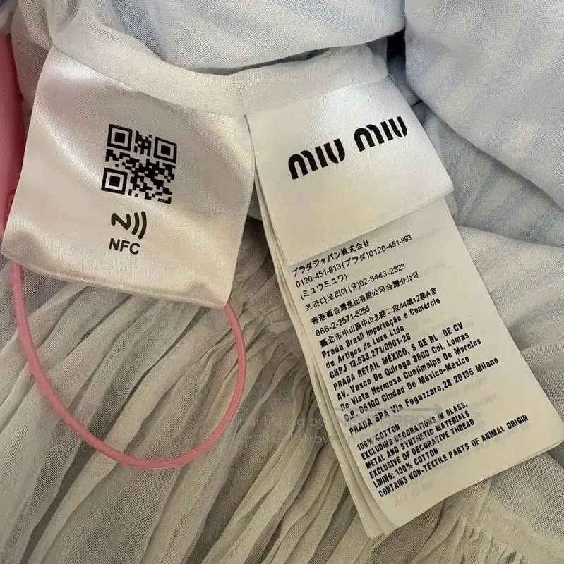 Miu Miu Miu Miu Summer Light Blue Mid-Length Dress . Size M / US 6-8 / IT 42-44 - 4 Thumbnail