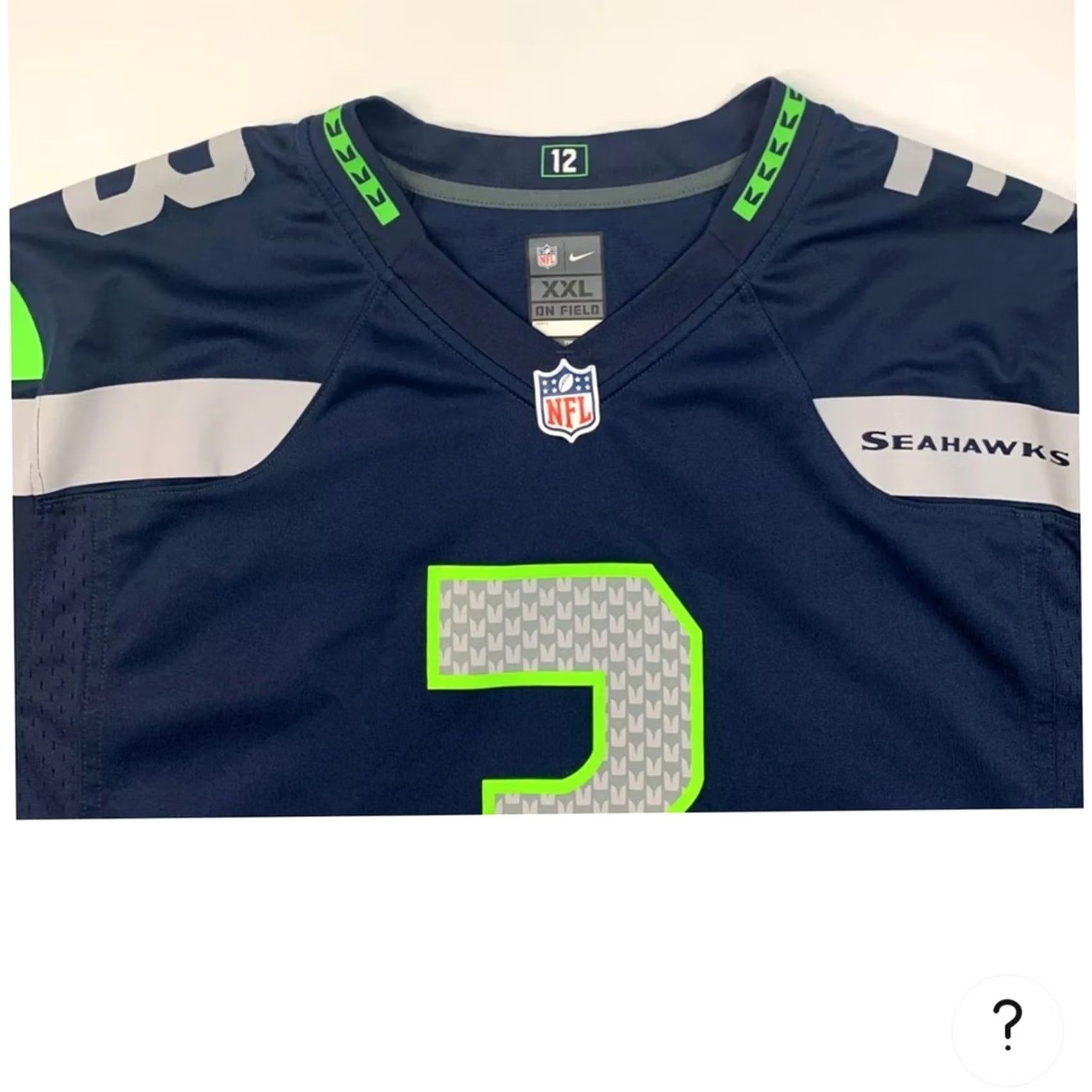 Nike NWT! Nike In Field Russell Wilson Seattle Seahawks Jersey 2XL T-Shirt Men Blue Size US XXL / EU 58 / 5 - 3 Thumbnail