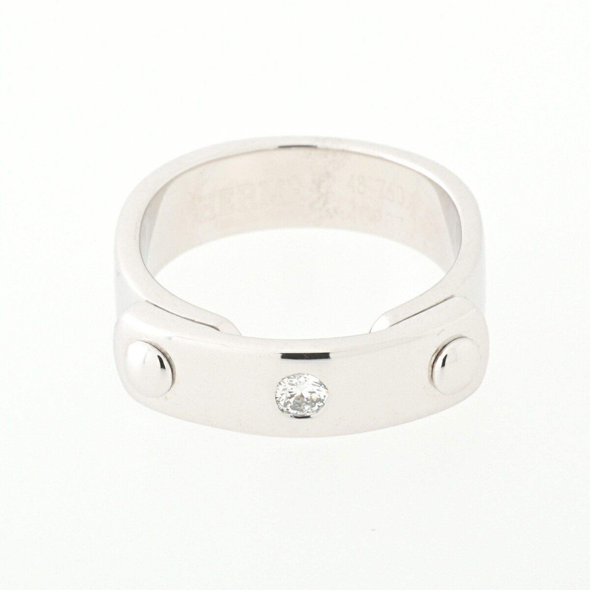 image of Hermes To You Ring 750(K18Wg) Diamond 1P in White Gold, Women's