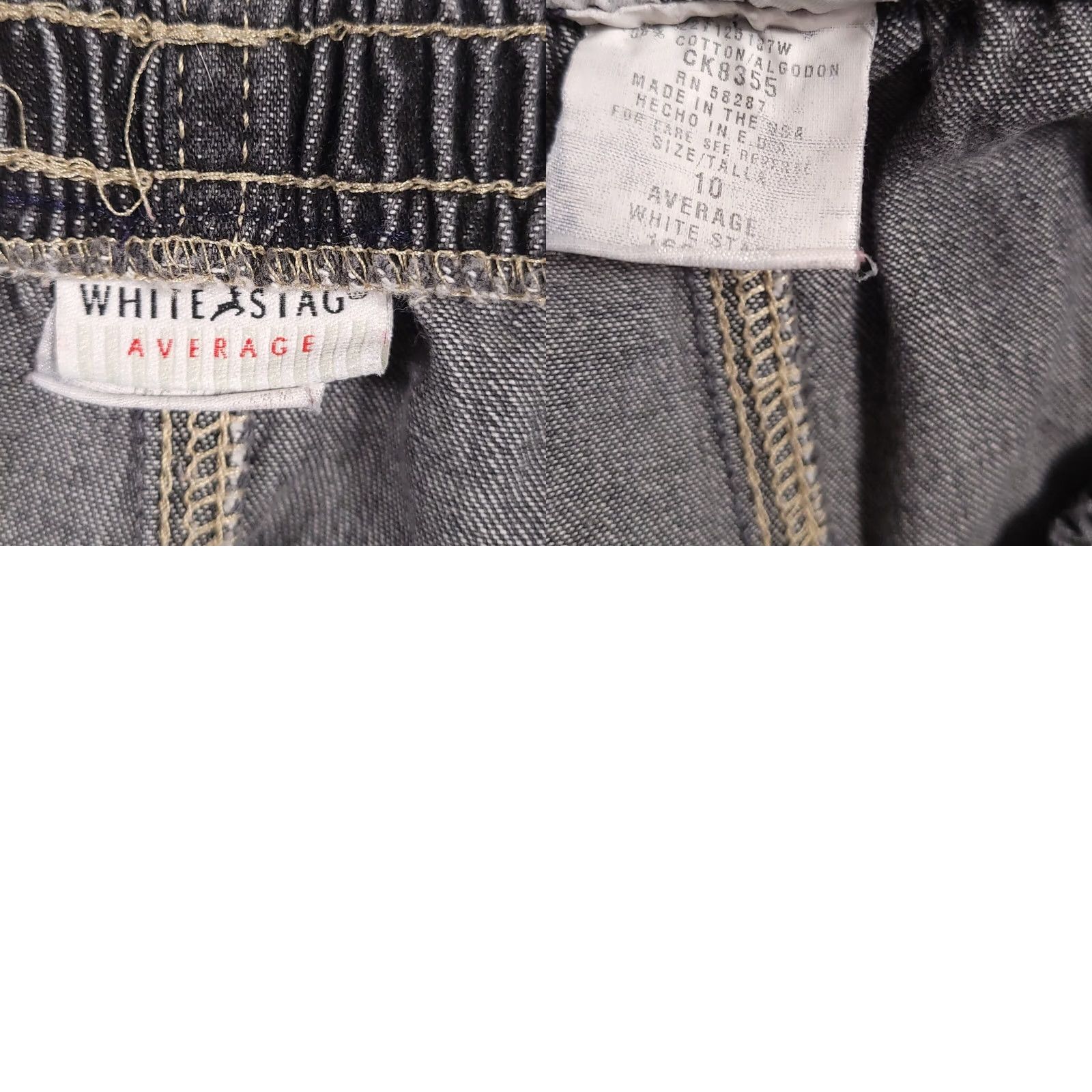 Vintage VINTAGE White Stag Elastic Stretch Pull On Pants Womens 10 Charcoal Hemmed 25.5" Size 32" / US 10 / IT 46 - 9 Thumbnail