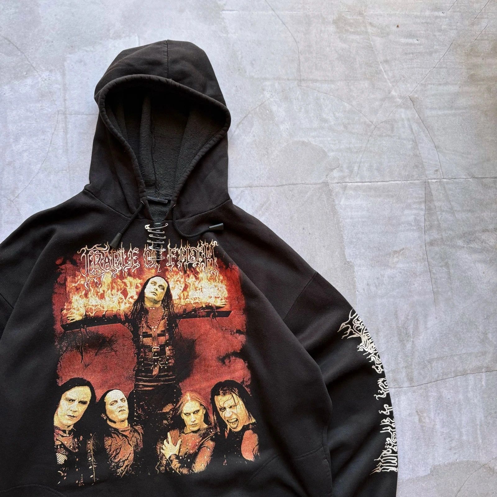 Band Tees vintage 00s Cradle Of Filth Tonight In Flames hoodie rock Size US XL / EU 56 / 4 - 4 Thumbnail