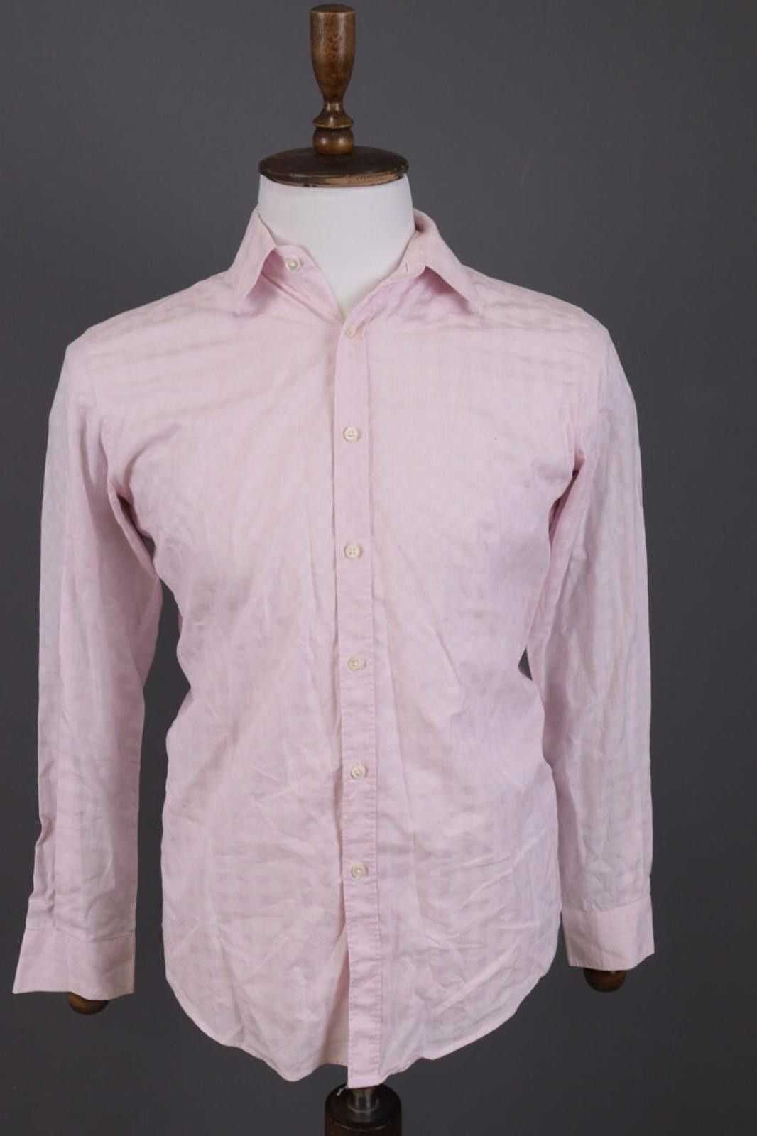 Designer Balmain Paris Pink Printed Button Down Shirt Size S Size US S / EU 44-46 / 1 - 1 Thumbnail